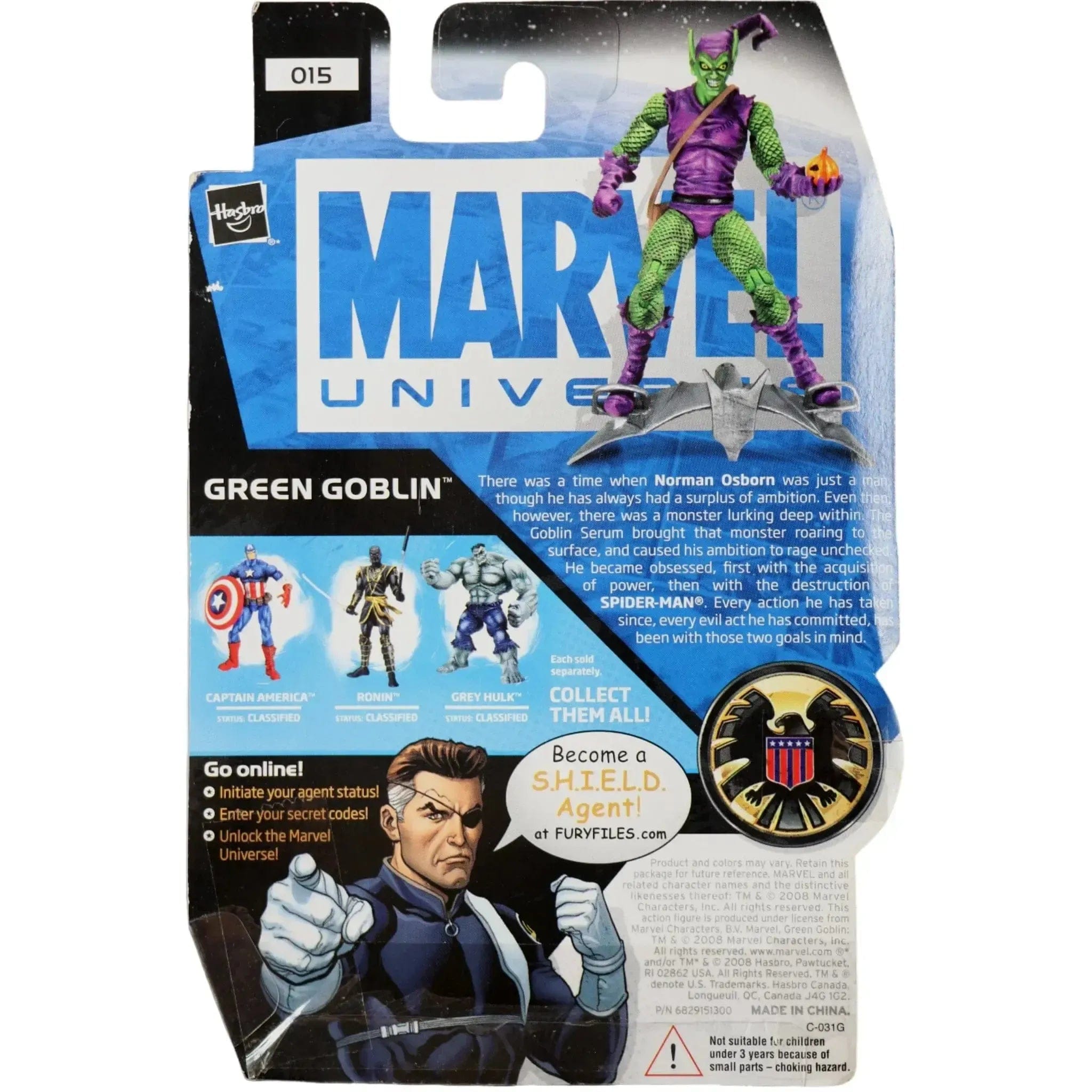 Hasbro Marvel Universe - Green Goblin Action Figure (3.75") - Hasbro - Marvel Universe Series 1 (015) - (2008)