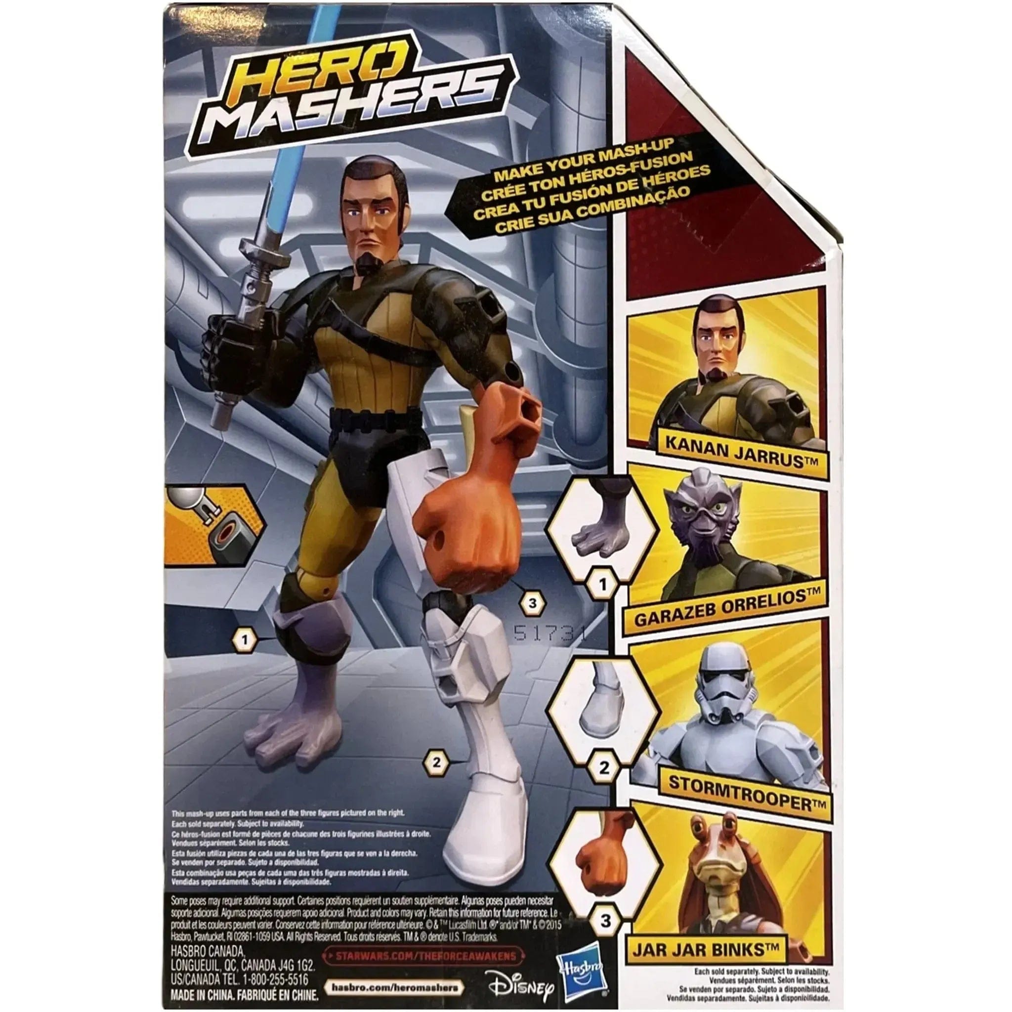 Hasbro Star Wars - Kanan Jarrus Action Figure (6") - Hasbro - Hero Mashers Series - (2015)
