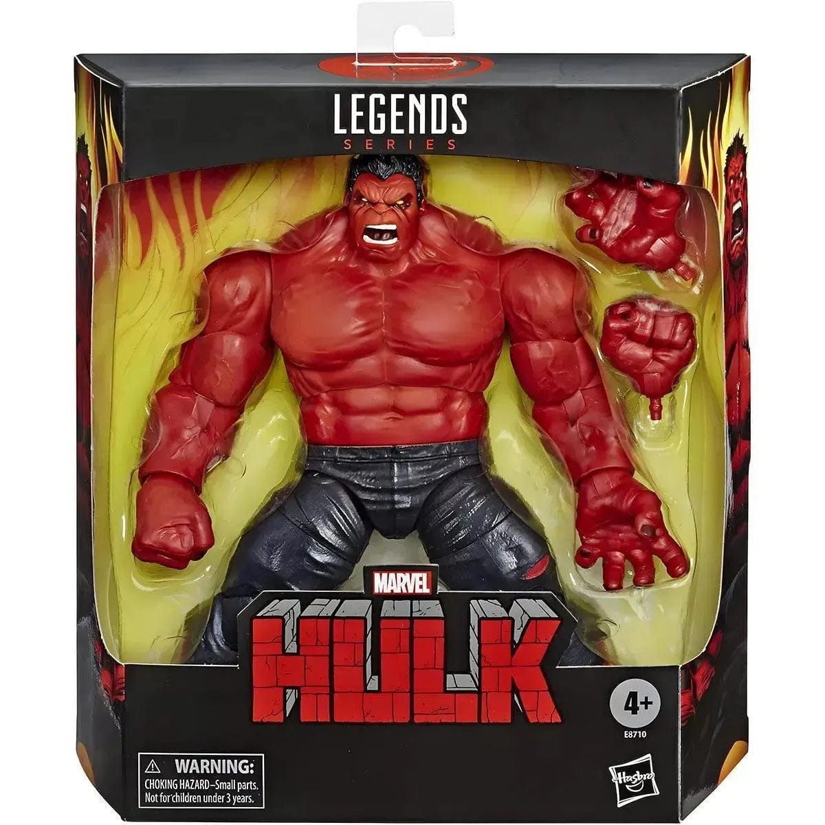 Hasbro Marvel - Deluxe Red Hulk Action Figure (8") - Hasbro - Marvel Legends Series