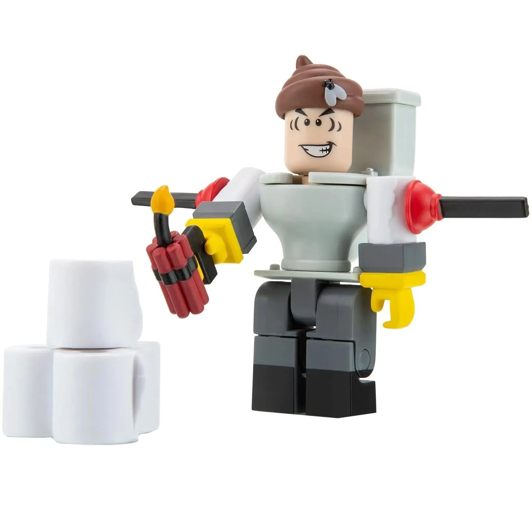 Jazwares Roblox - Mr. Toilet Action Figure with Exclusive Virtual Item - Jazwares