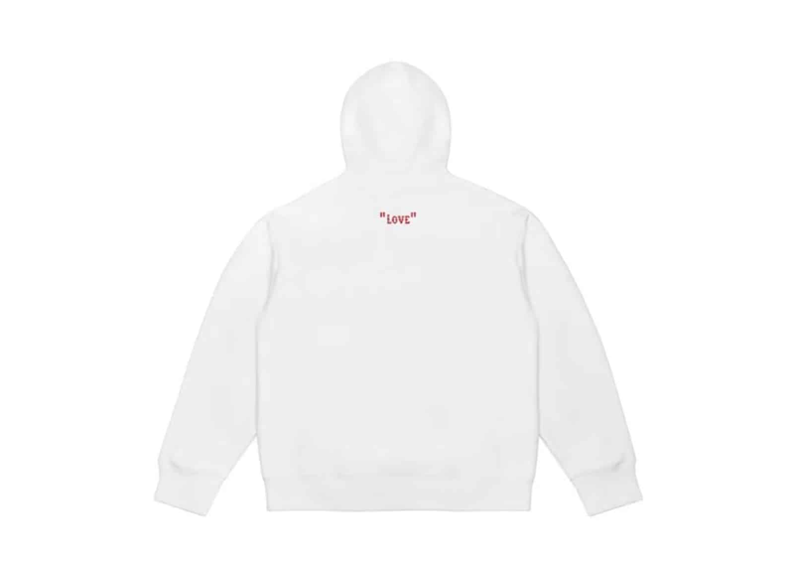 A Few Good Kids Rhinestone Heart Hoodie White Exclusive