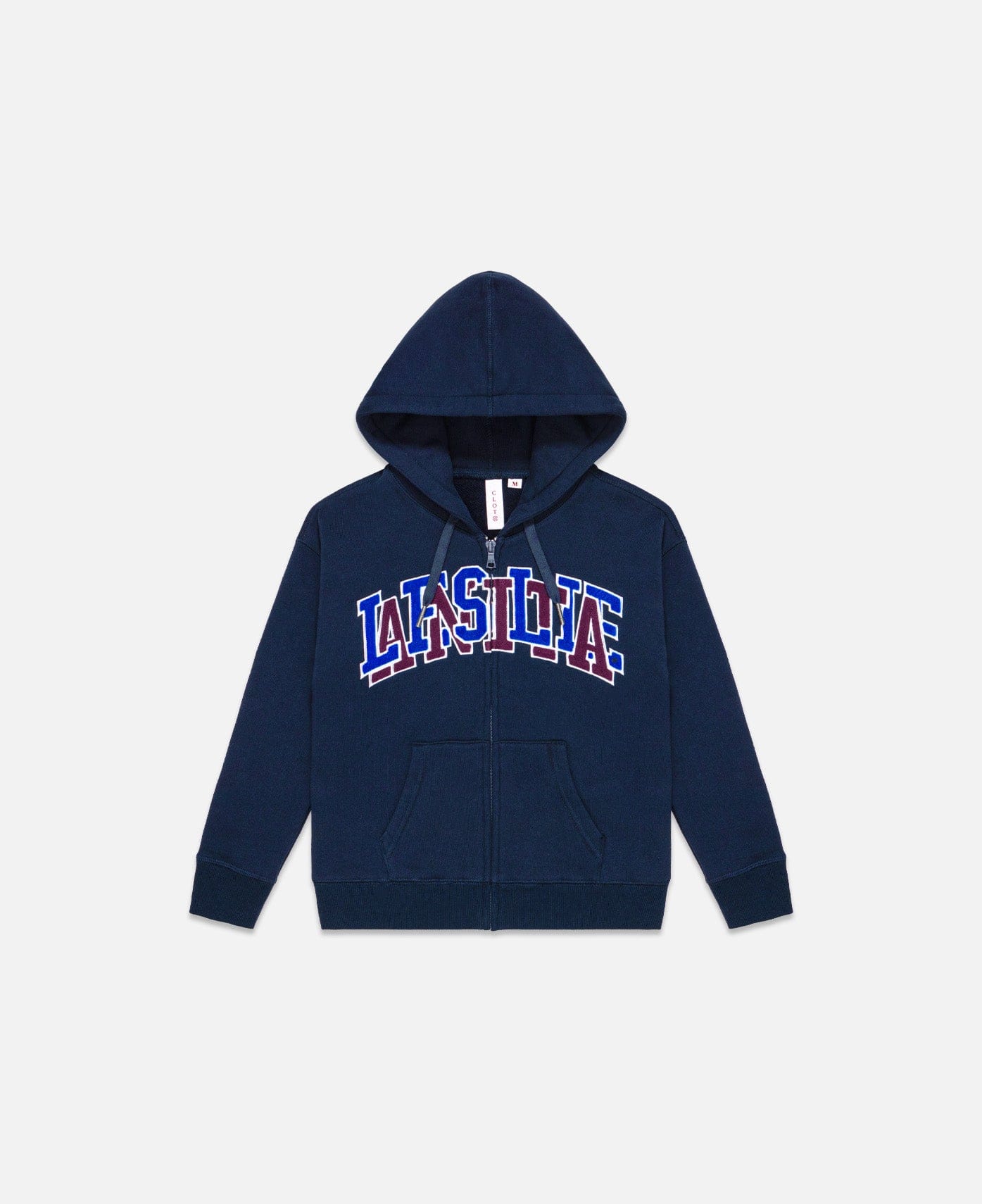 CLOT Kids Leslie Anita College Zip Up Hoodie (Navy)