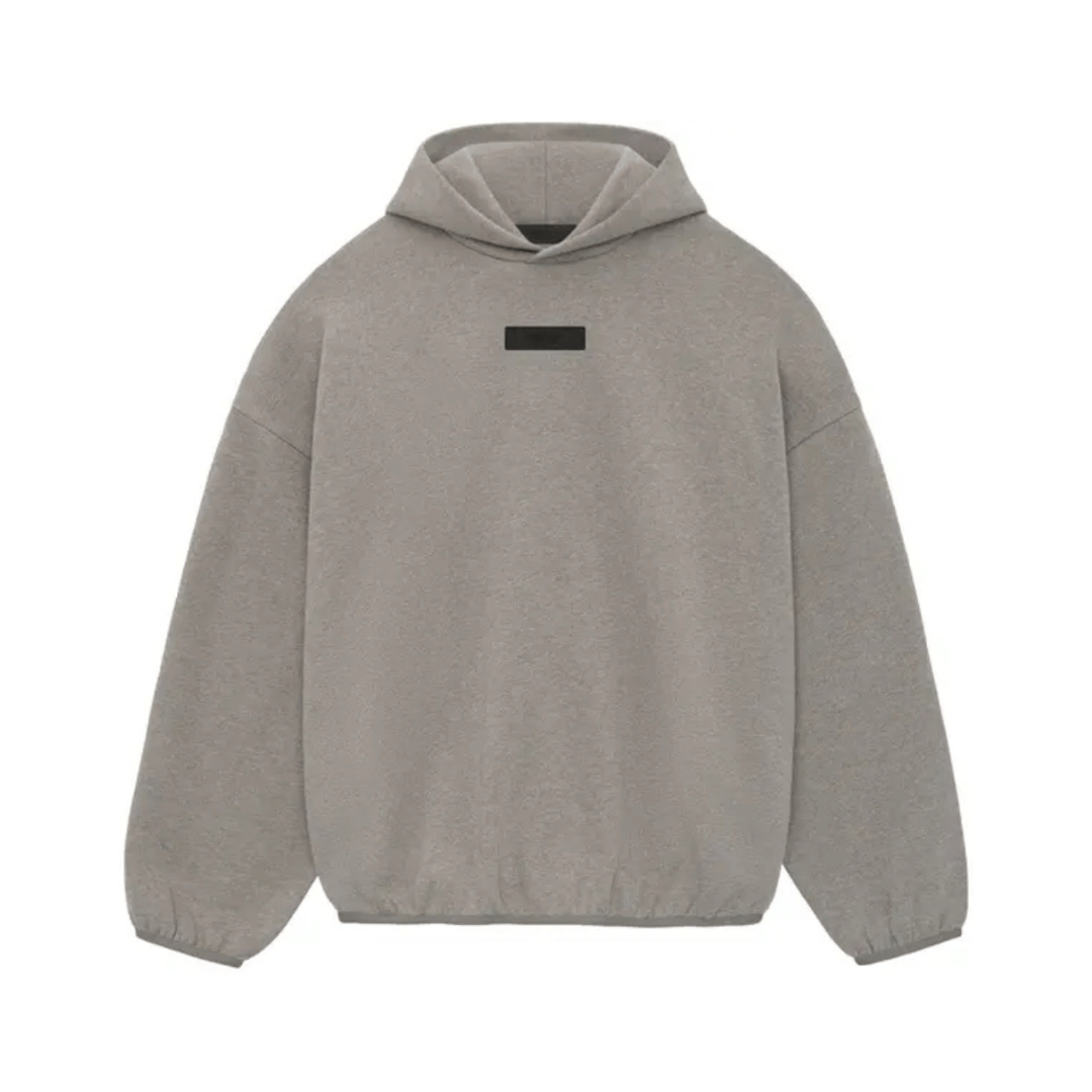 FOG Essentials Fear of God Essentials Hoodie SS24 Heather Grey