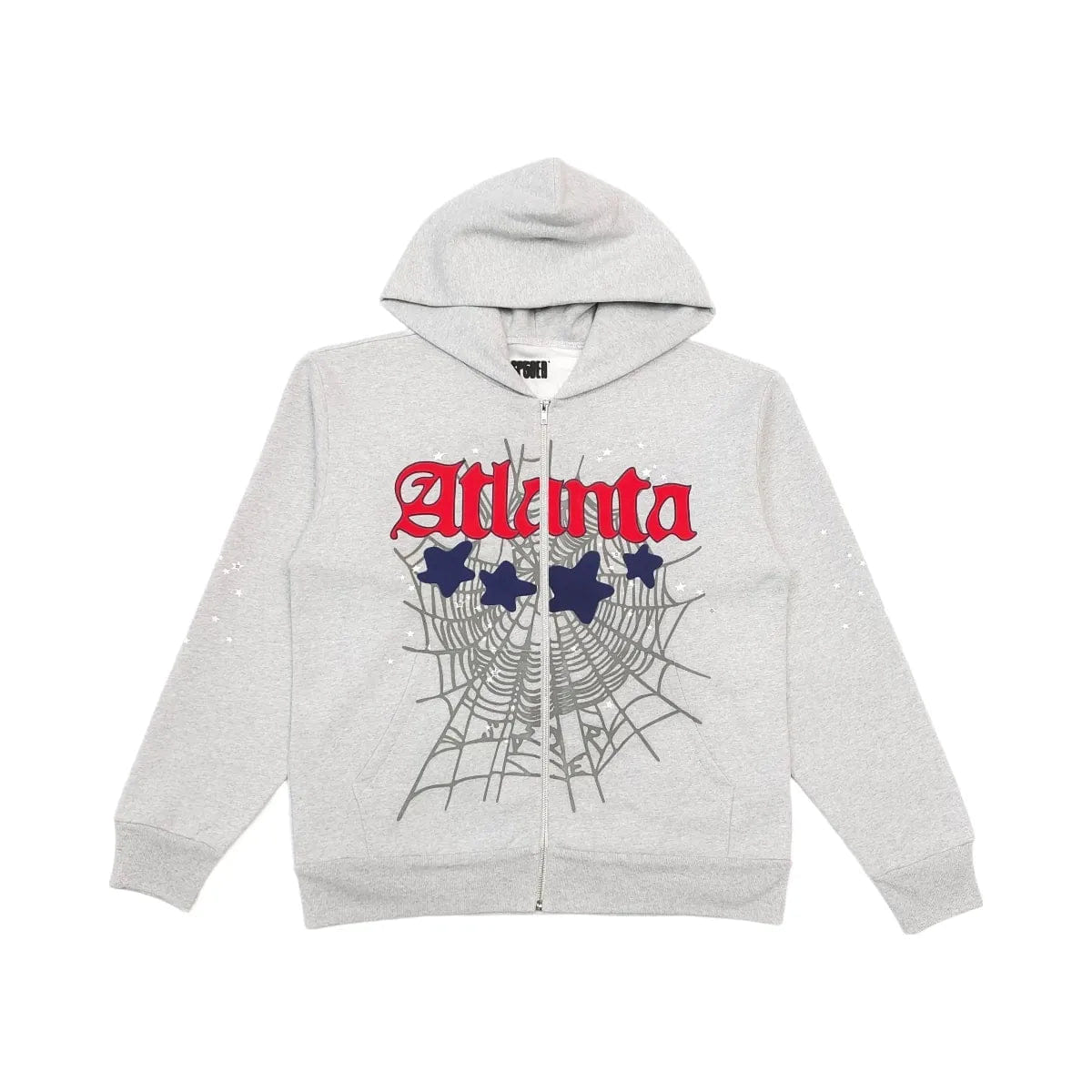 Heather SP5DER Atlanta Full Zip Hoodie Heather Grey