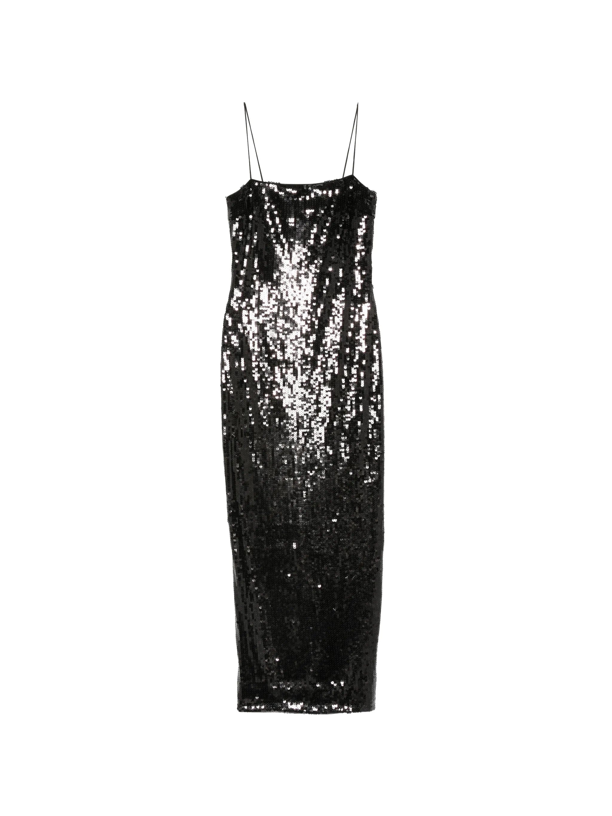 Rotate Birger Christensen square - neck sequin - embellished midi dress
