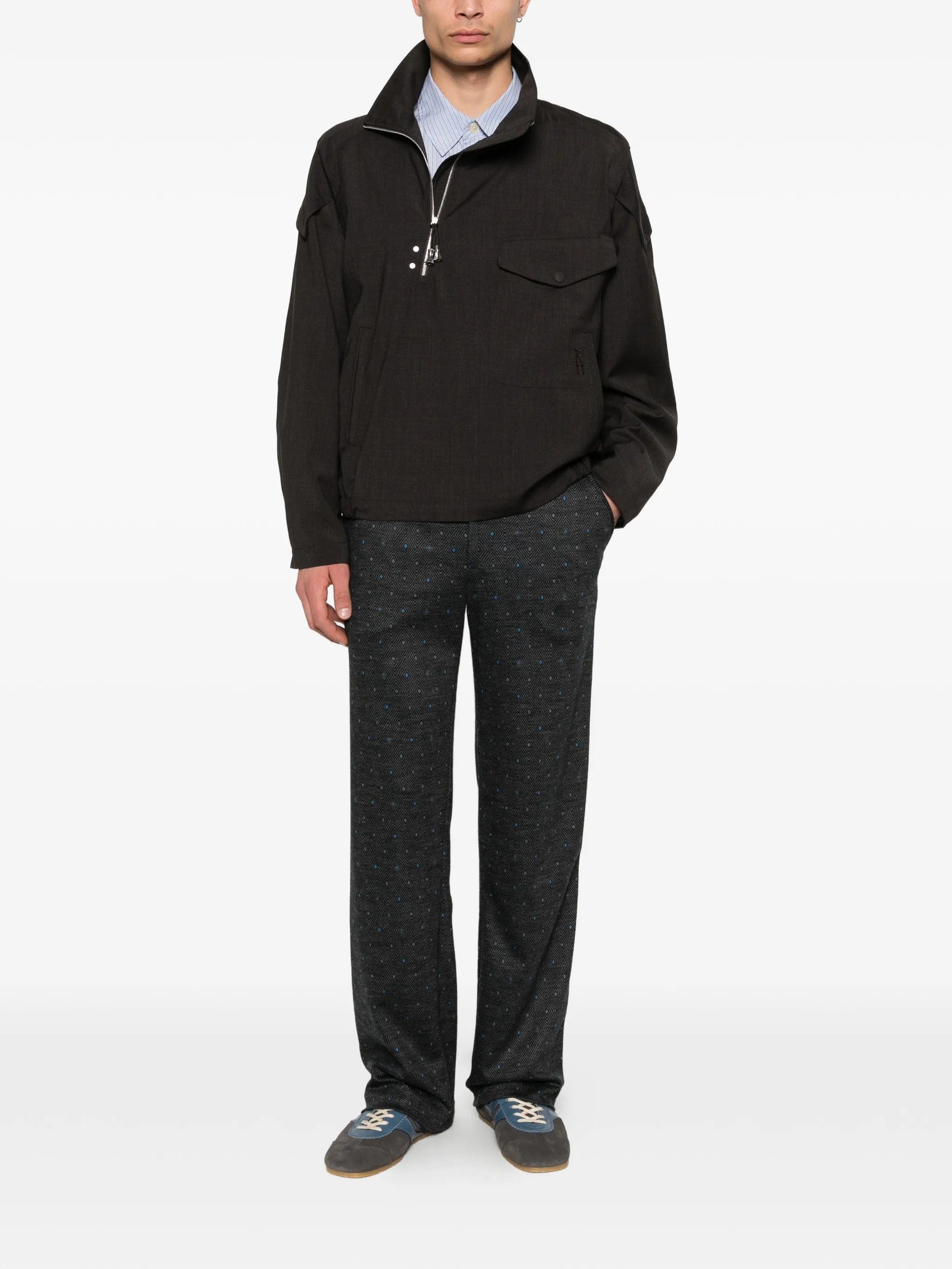 Kiko Kostadinov sargo patterned trousers