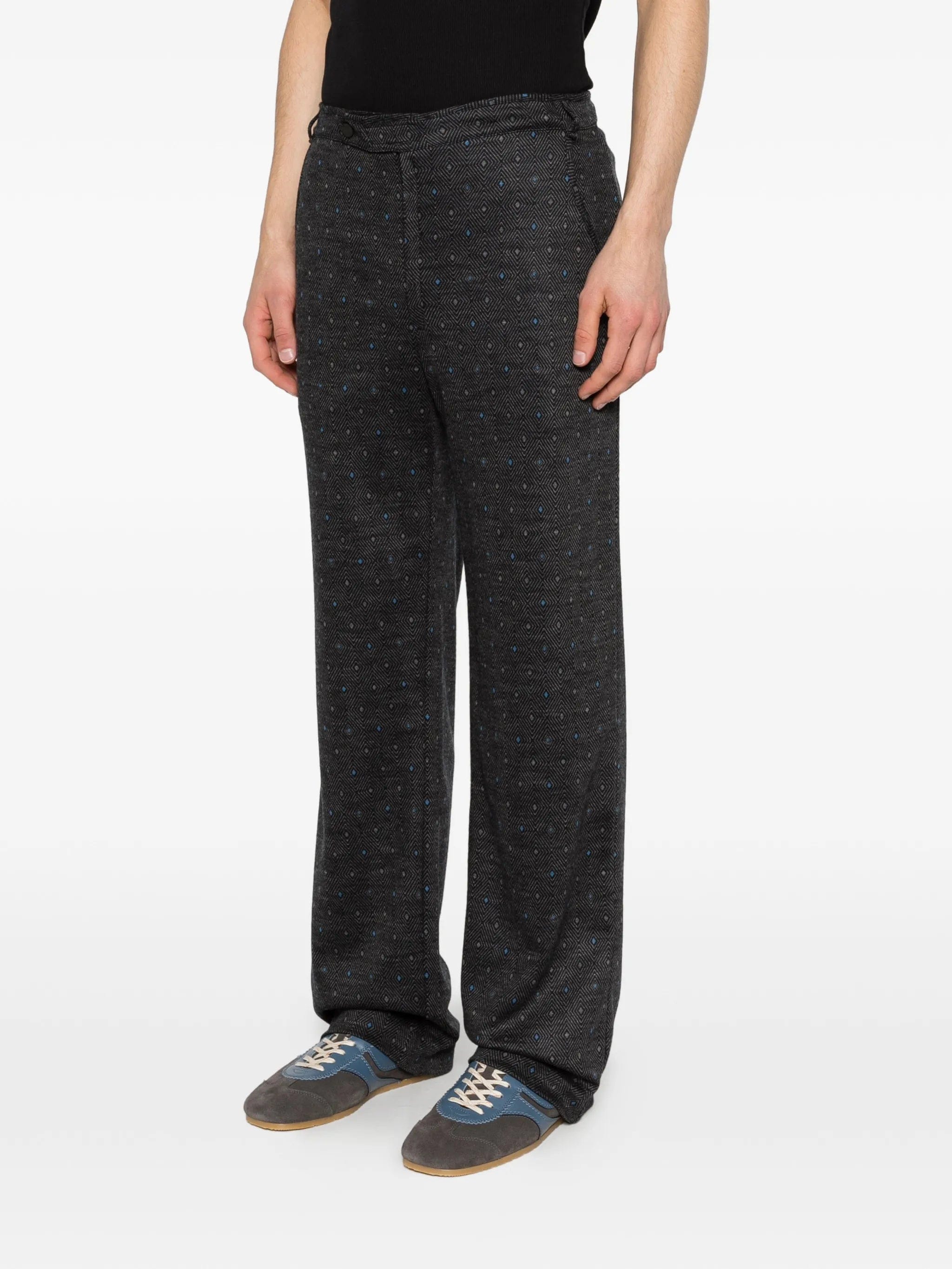 Kiko Kostadinov sargo patterned trousers