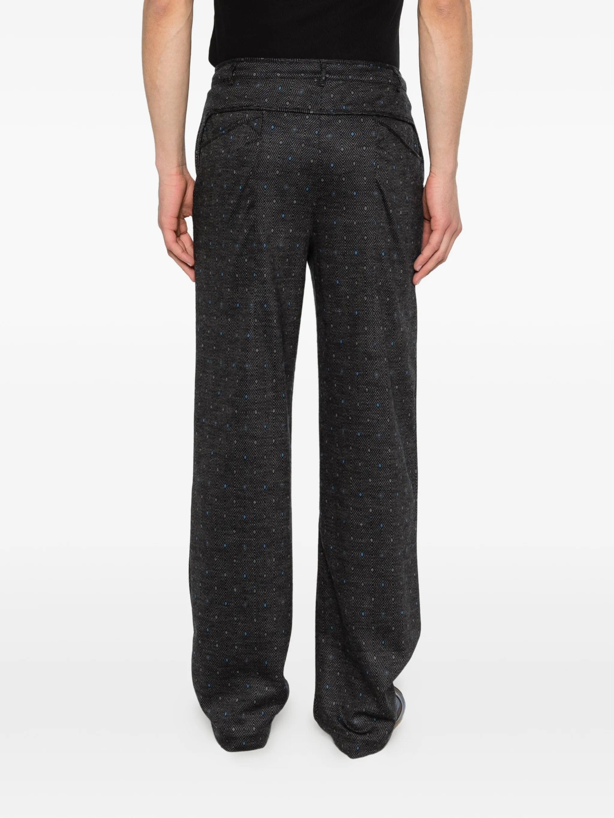 Kiko Kostadinov sargo patterned trousers