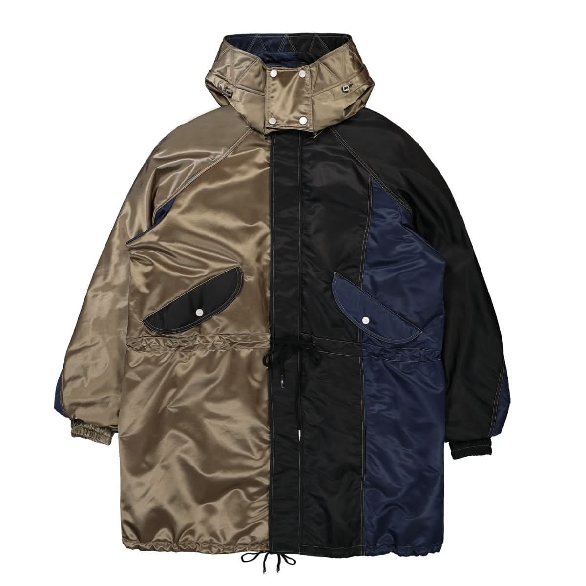 Feng Chen Wang Contrast Colour Hooded Coat