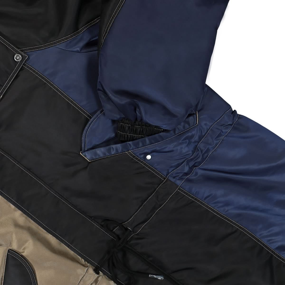 Feng Chen Wang Contrast Colour Hooded Coat