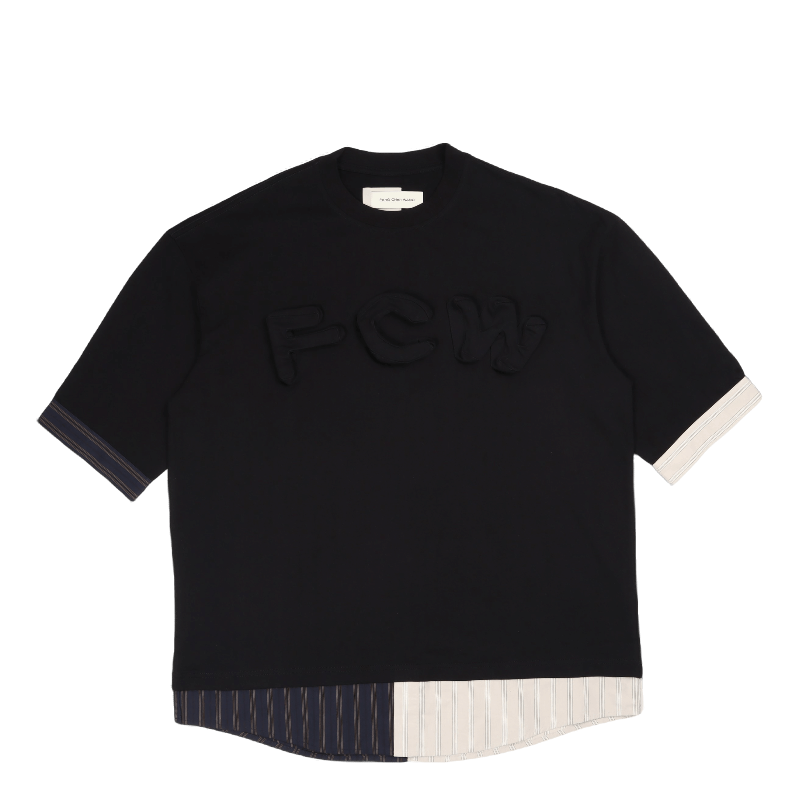 Feng Chen Wang 2in1 3d Logo T - shirt Black