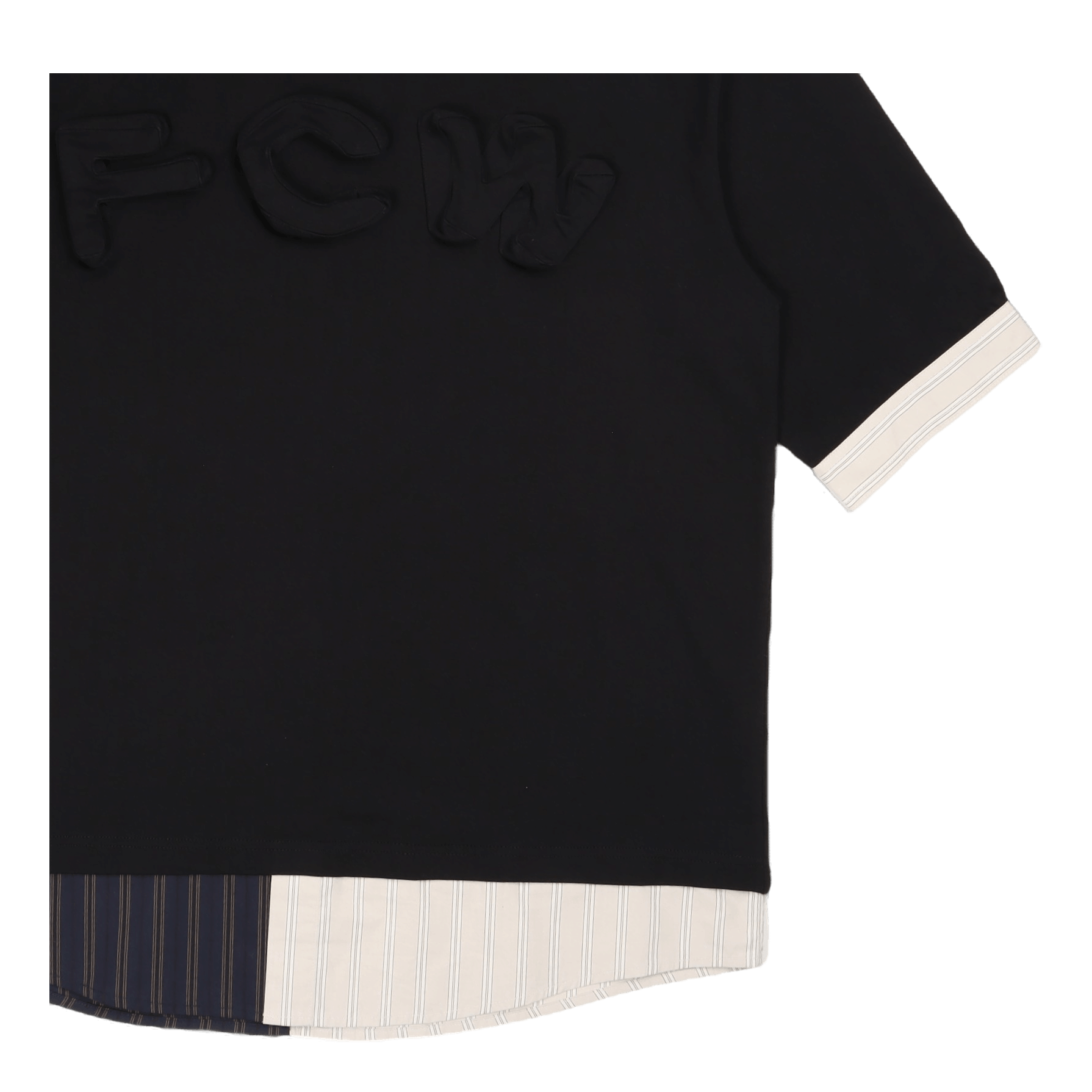 Feng Chen Wang 2in1 3d Logo T - shirt Black