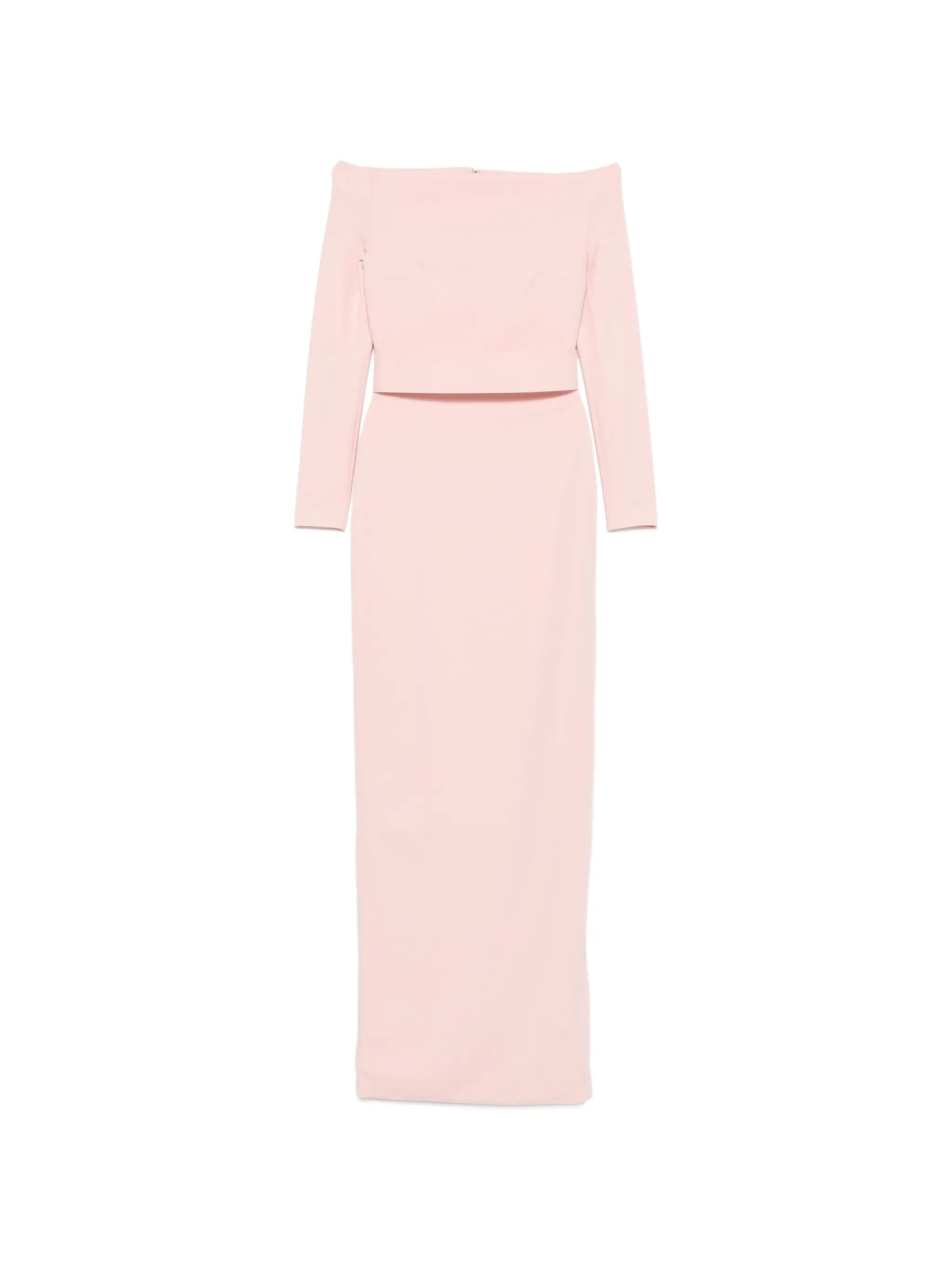 Solace London Sabina off - the - shoulder maxi dress