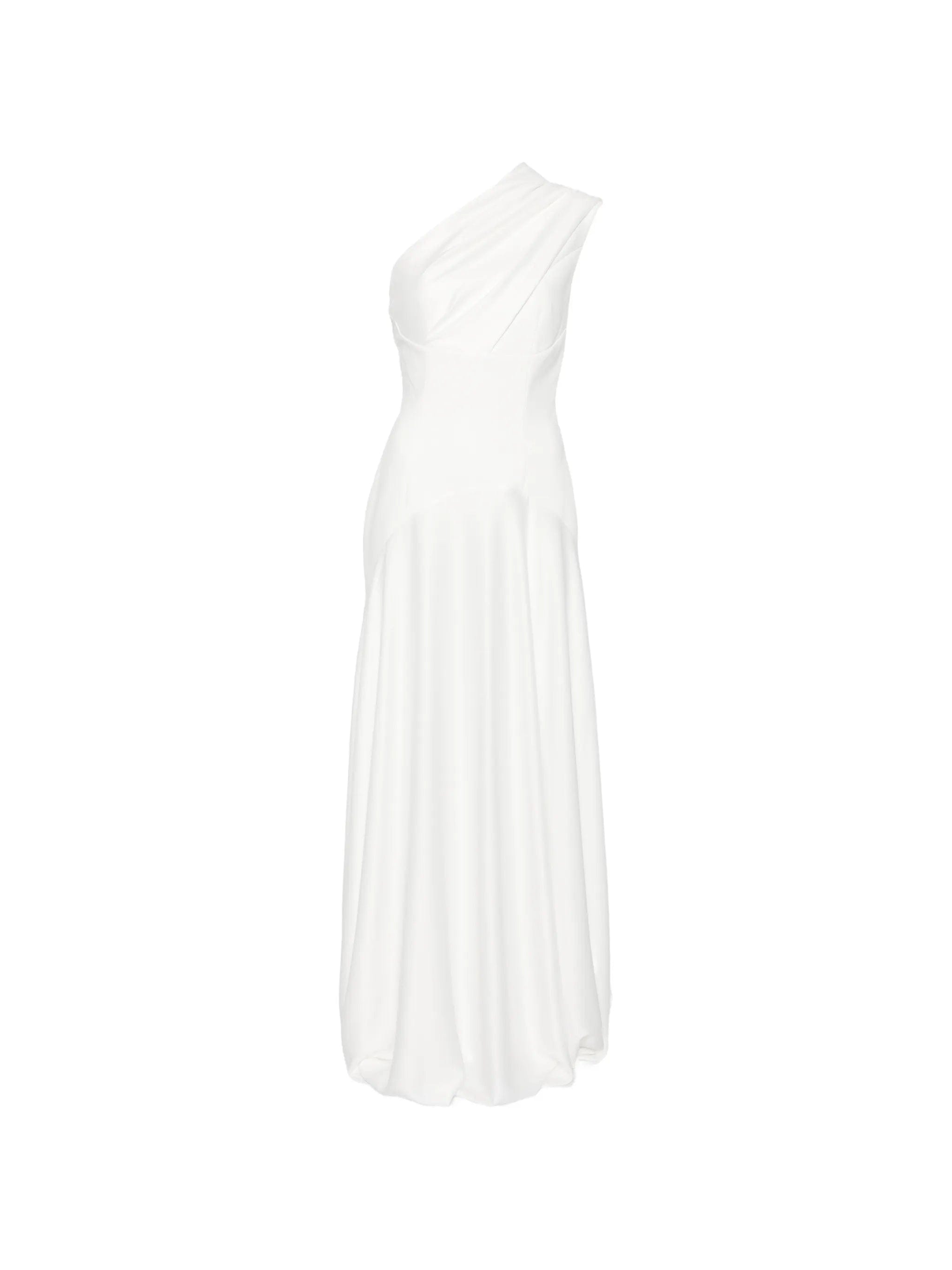 Solace London one - shoulder draped maxi dress