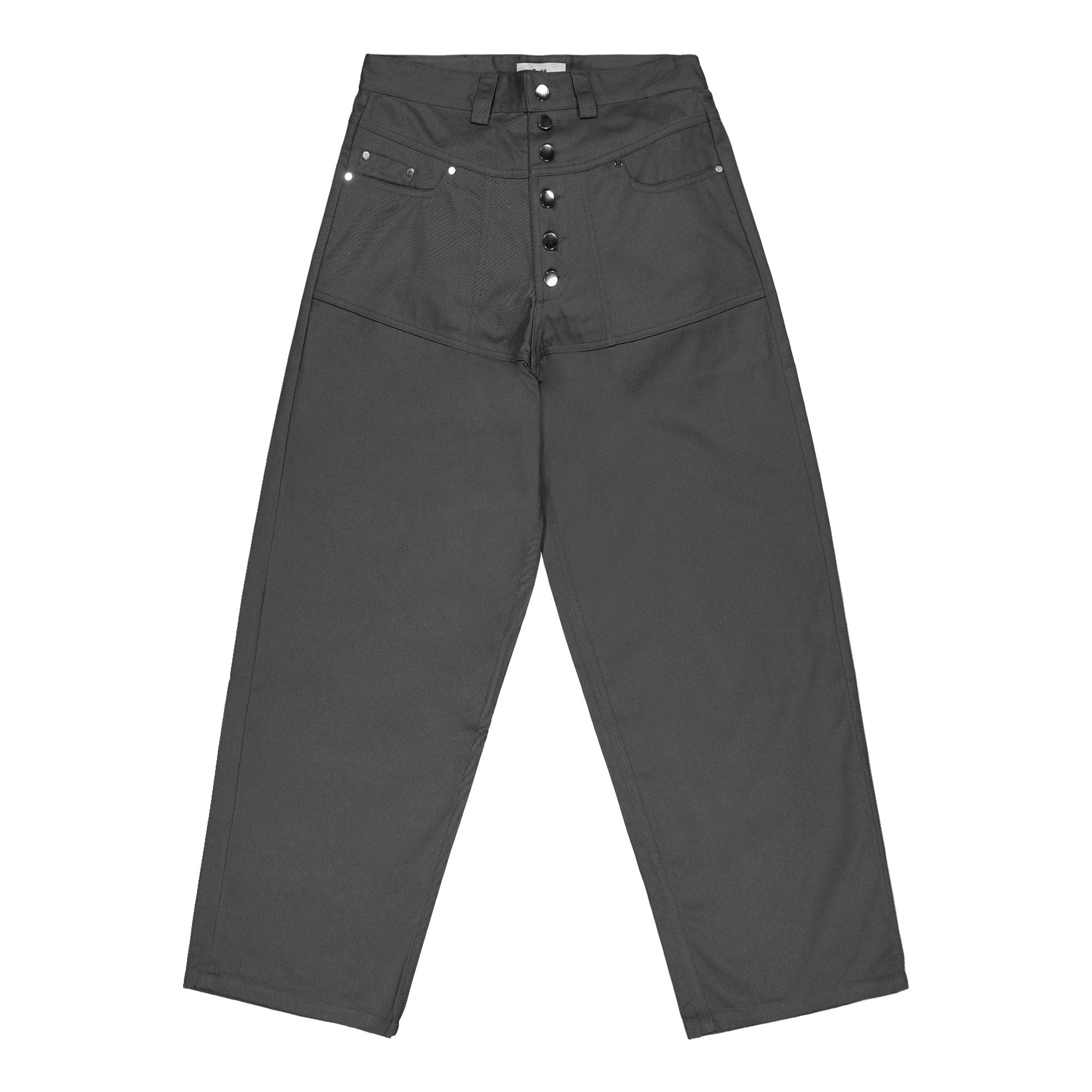 Gmbh Loose Fit Trousers W Exposed Buttons