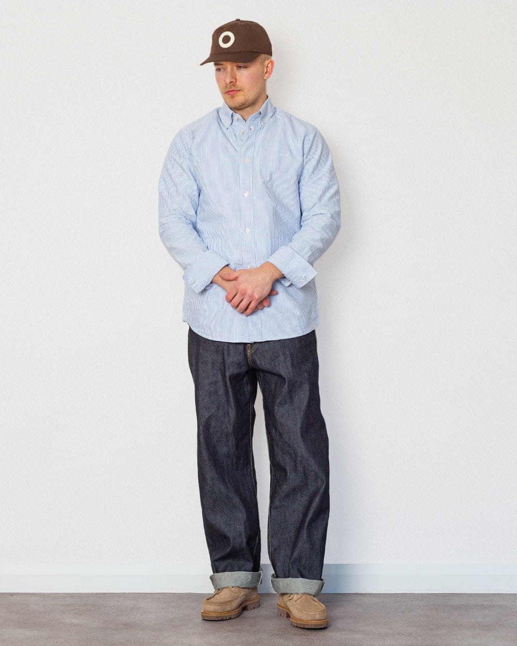 NN07 Colby Oxford Shirt - Blue Stripe