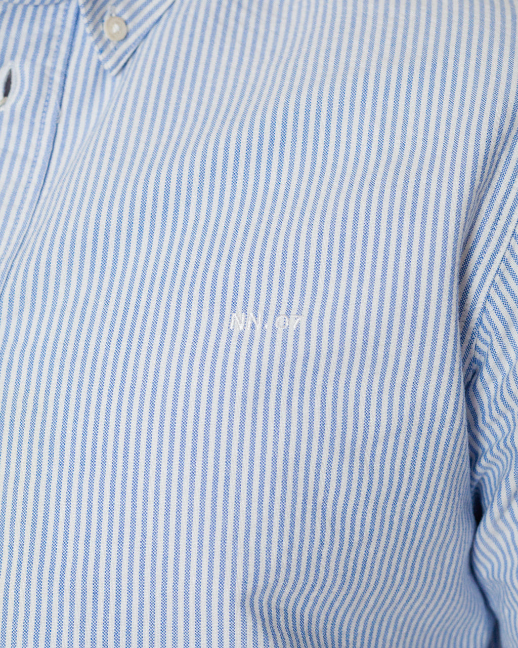 NN07 Colby Oxford Shirt - Blue Stripe