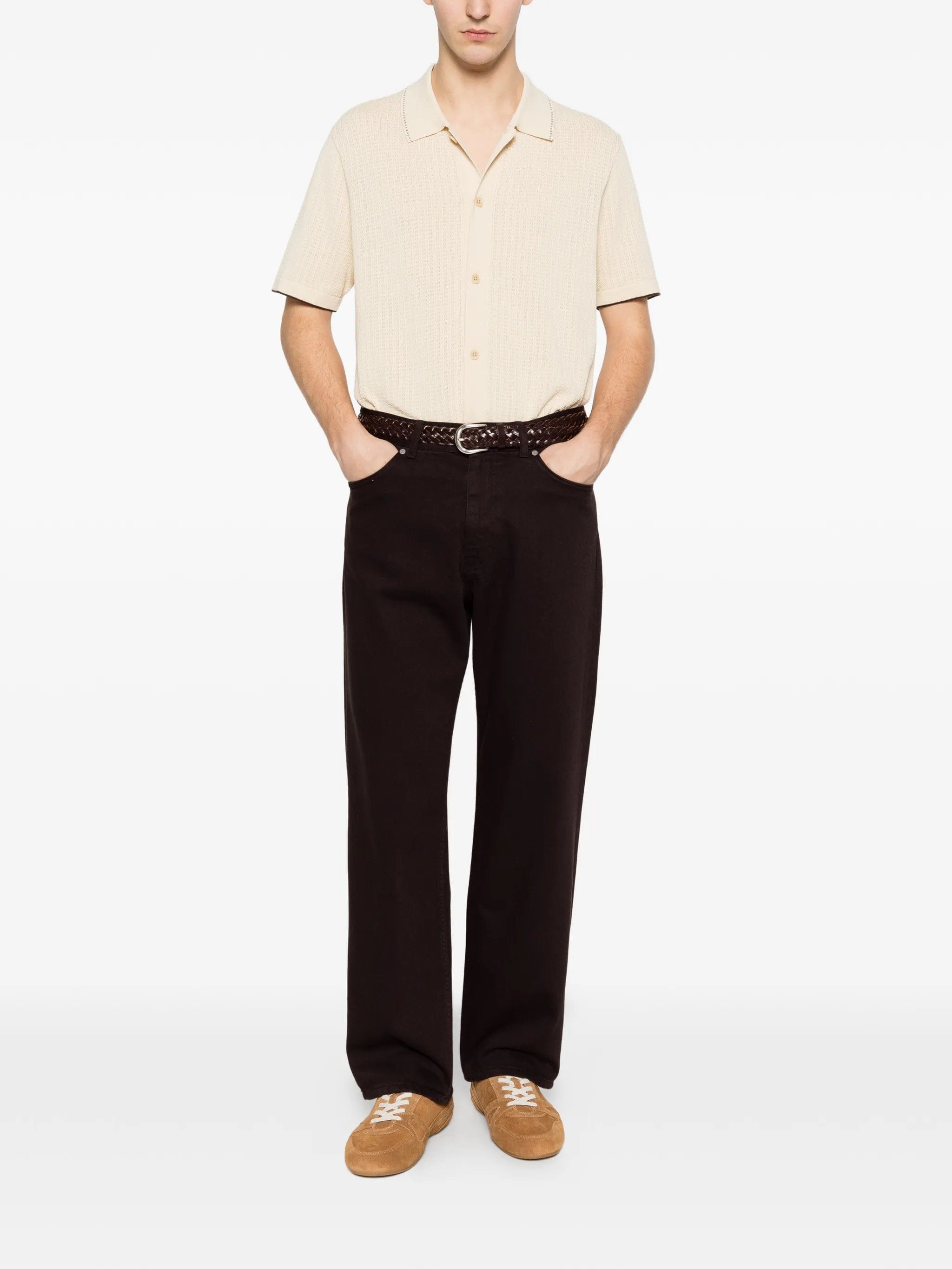 NN07 Nalo buttoned polo shirt