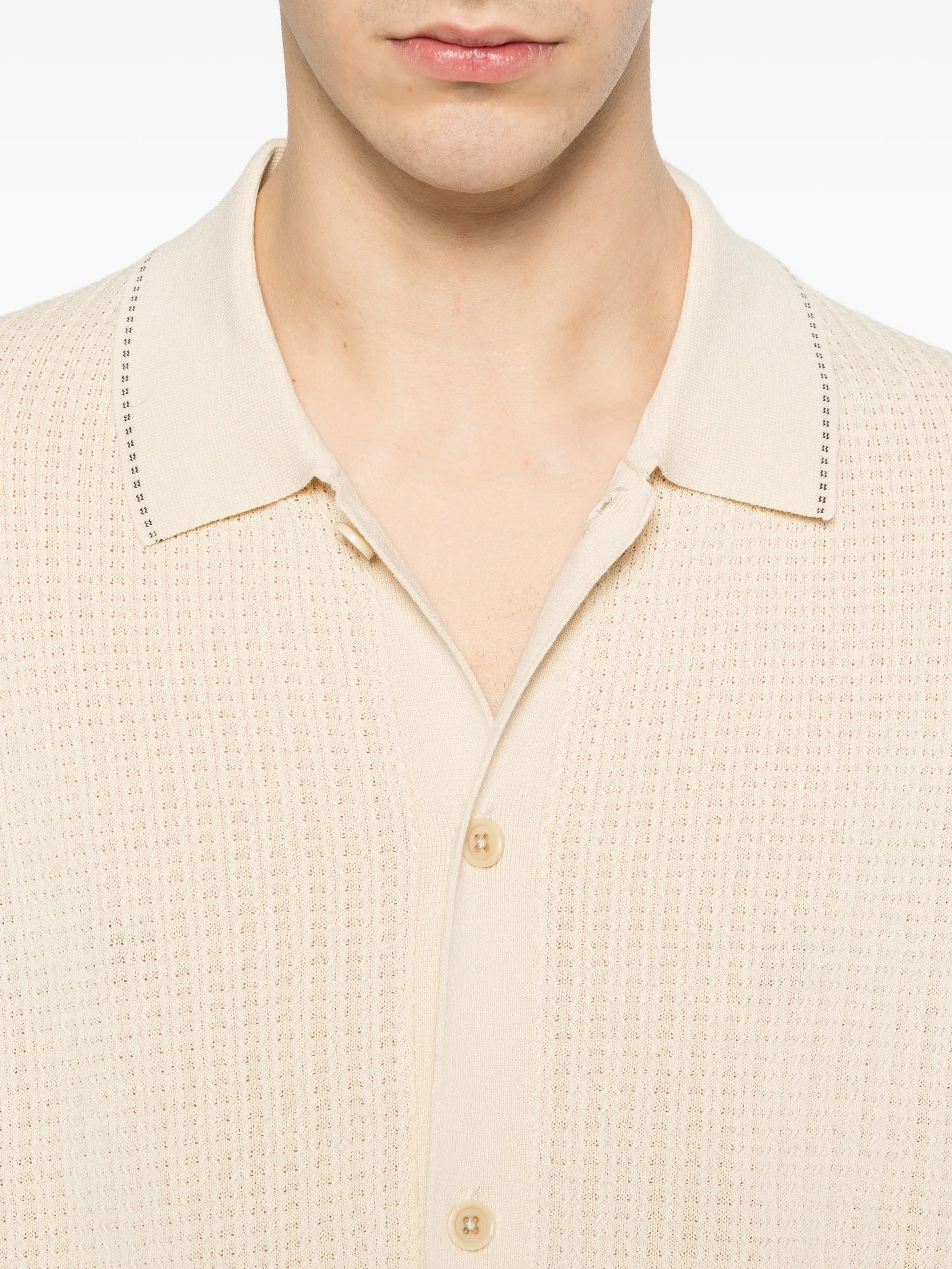 NN07 Nalo buttoned polo shirt