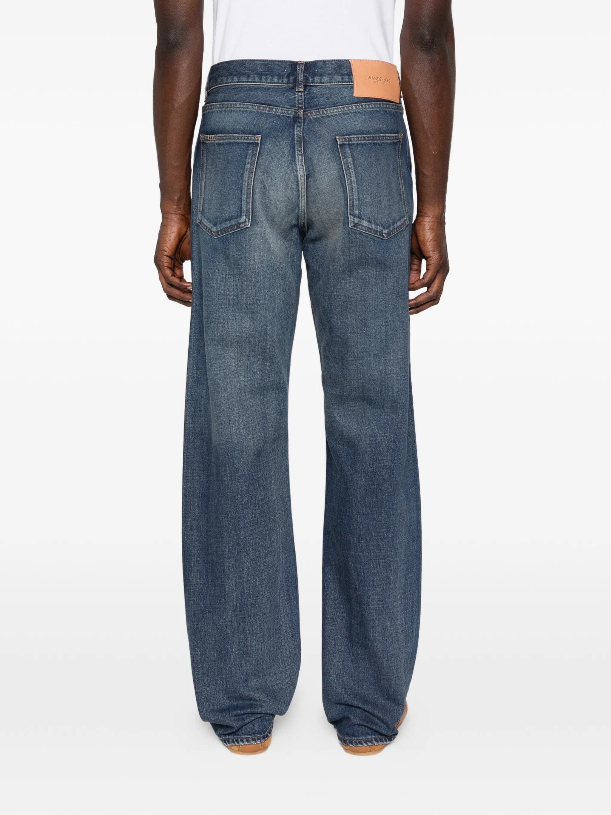JW Anderson patchwork straight leg jeans