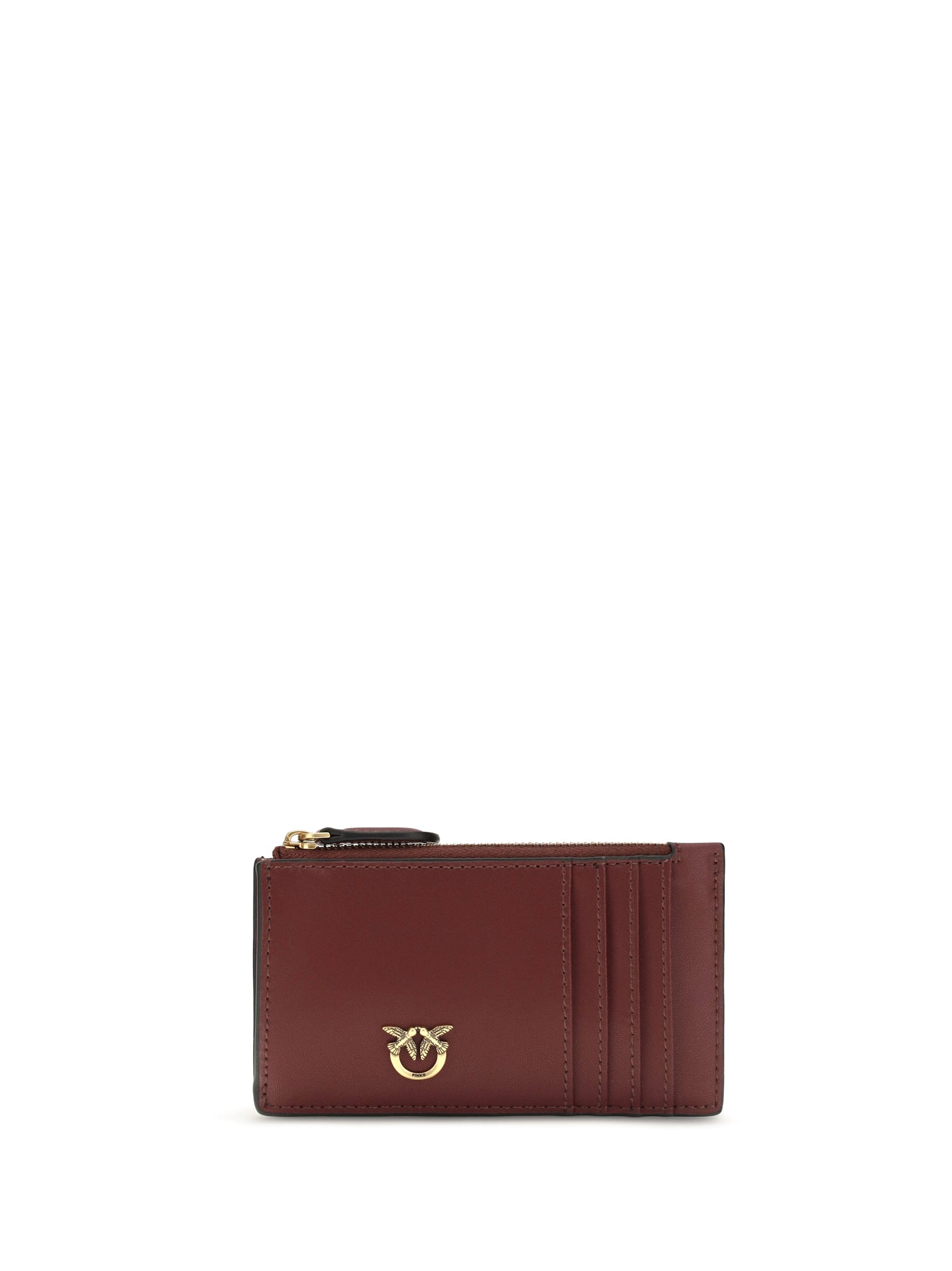 Pinko Airone Card Case — Burgundy