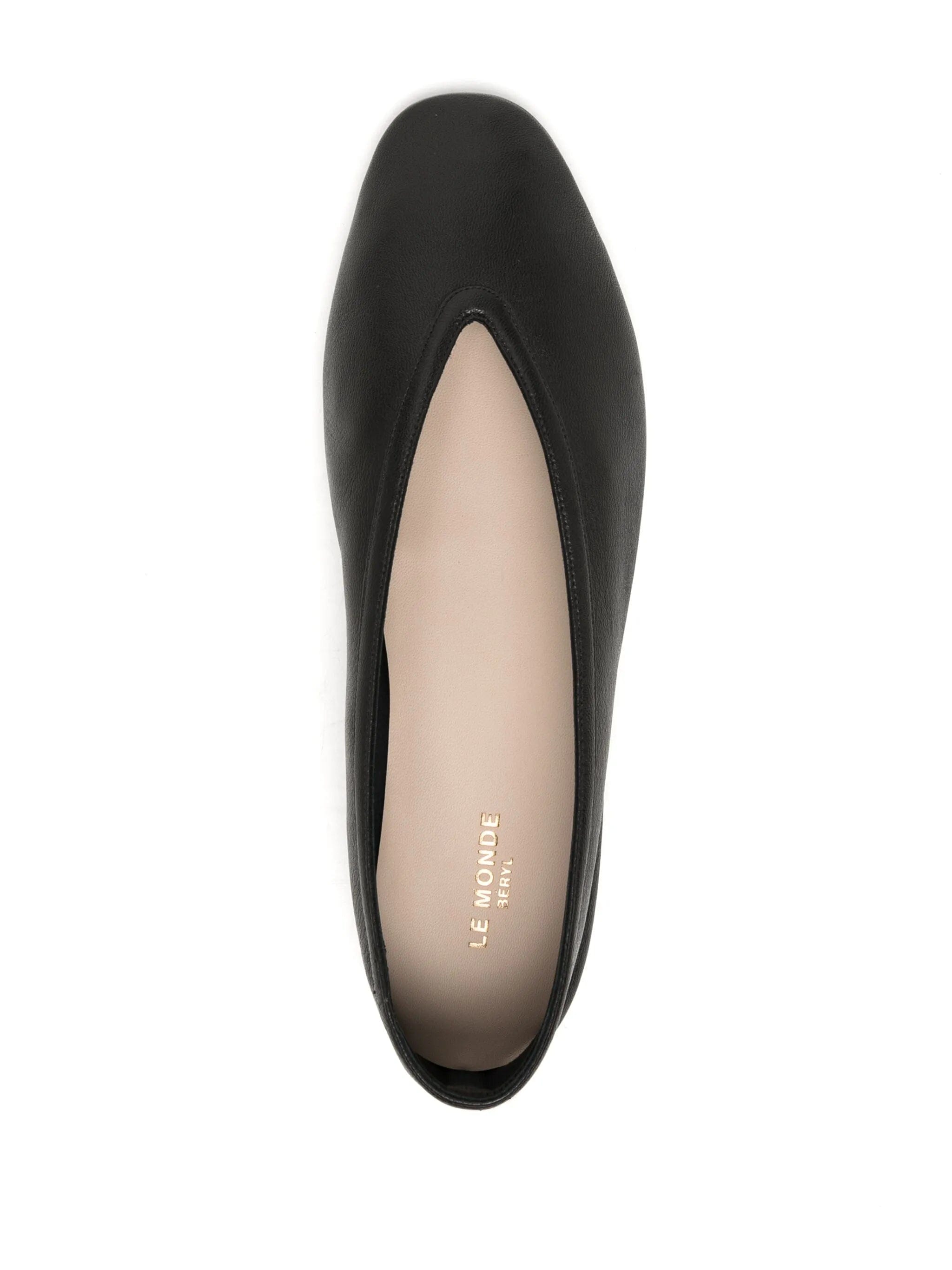 Le Monde Beryl Luna leather ballerina shoes