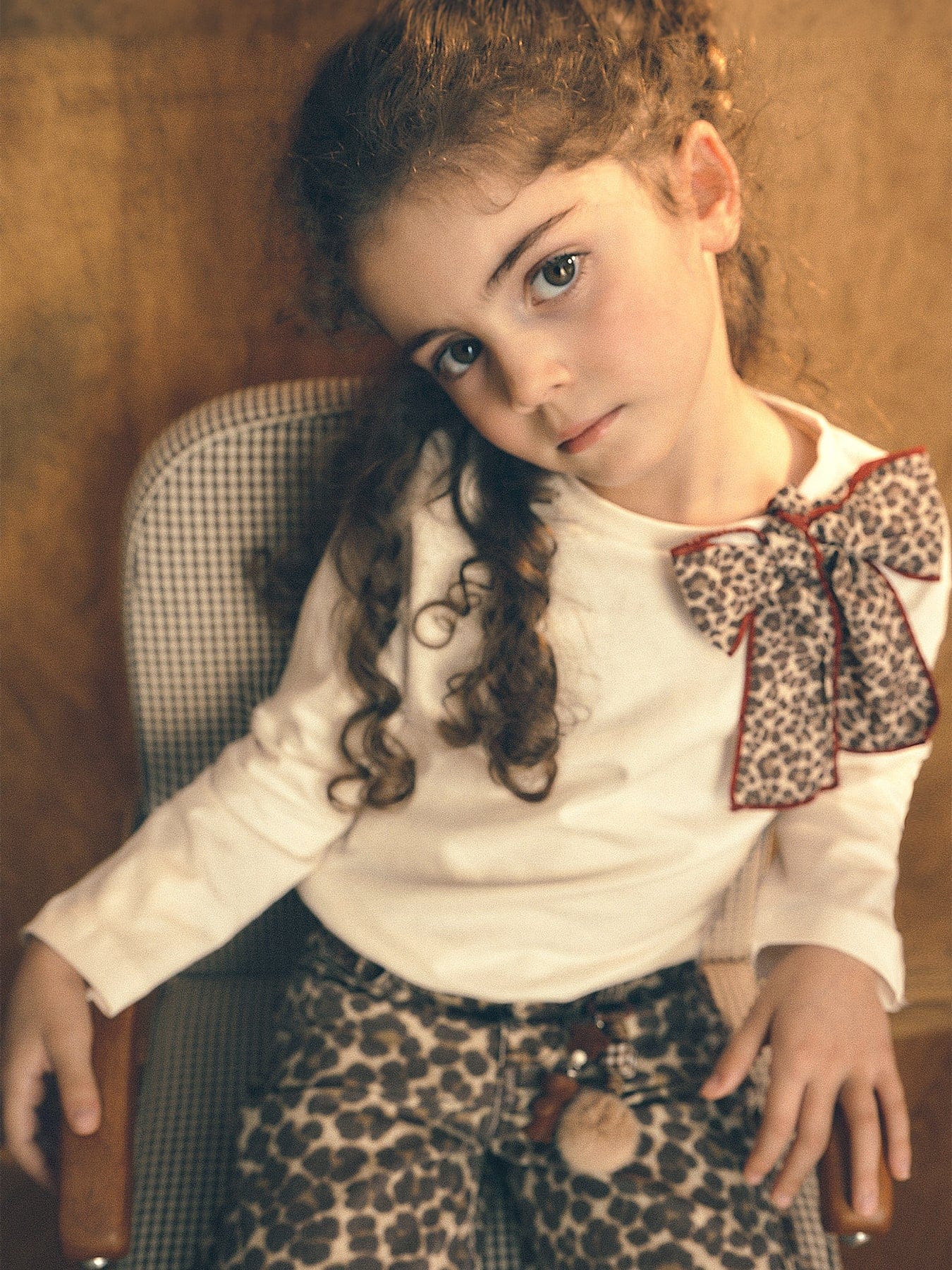 Mayoral Kids' Long Sleeve T - Shirt Cream
