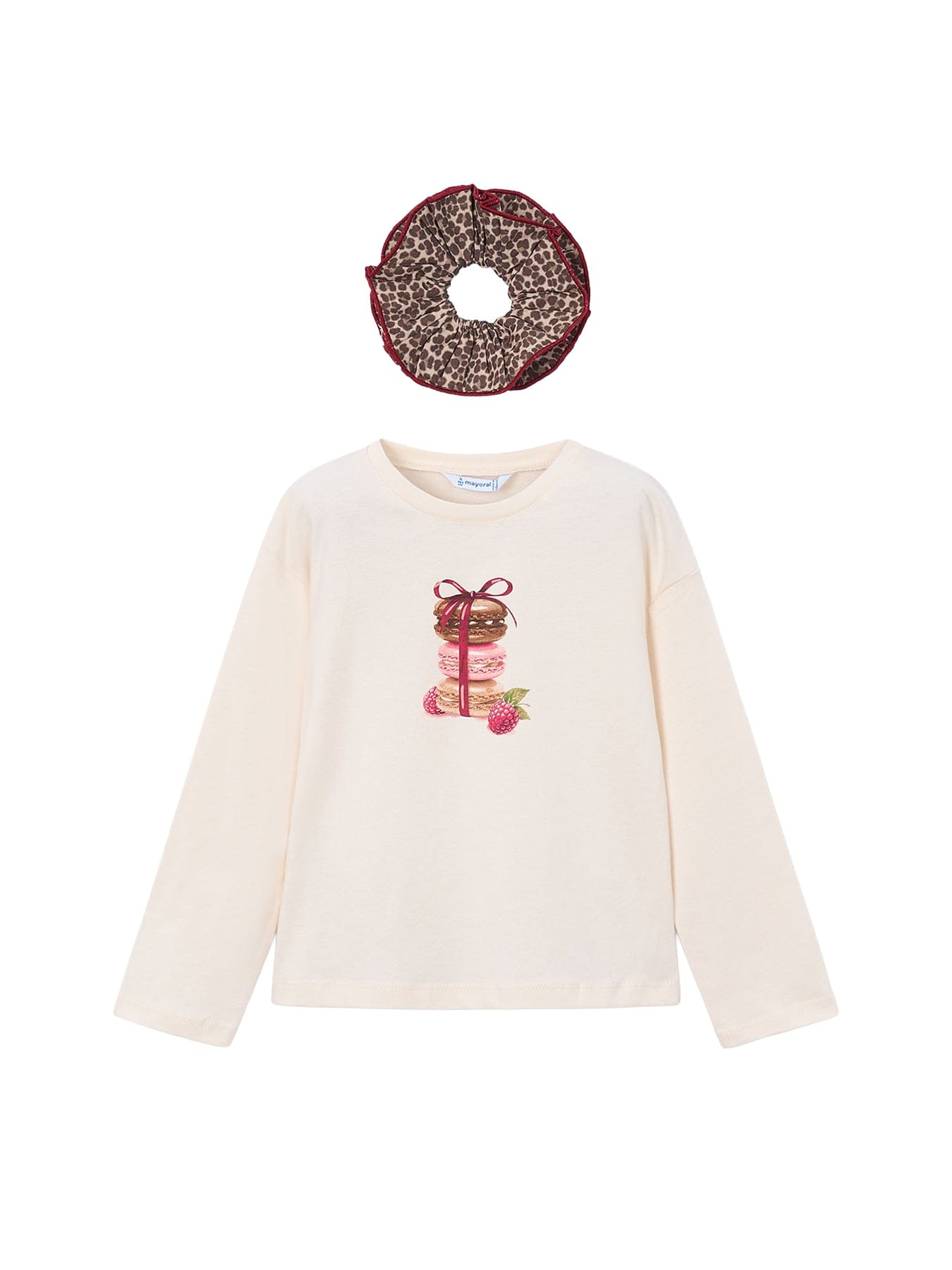 Mayoral Kids' Long Sleeve T - Shirt With Print Hair Tie