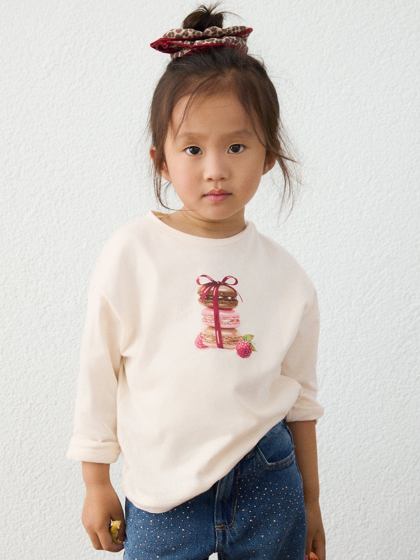 Mayoral Kids' Long Sleeve T - Shirt With Print Hair Tie
