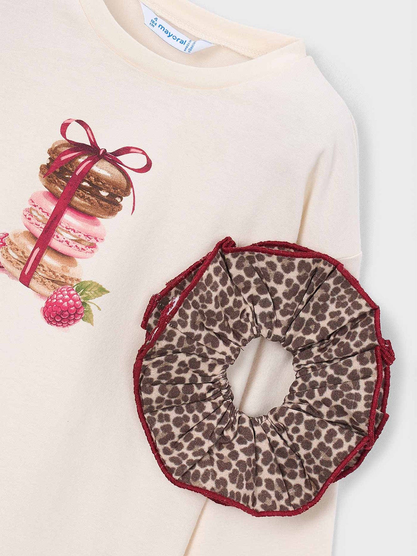 Mayoral Kids' Long Sleeve T - Shirt With Print Hair Tie