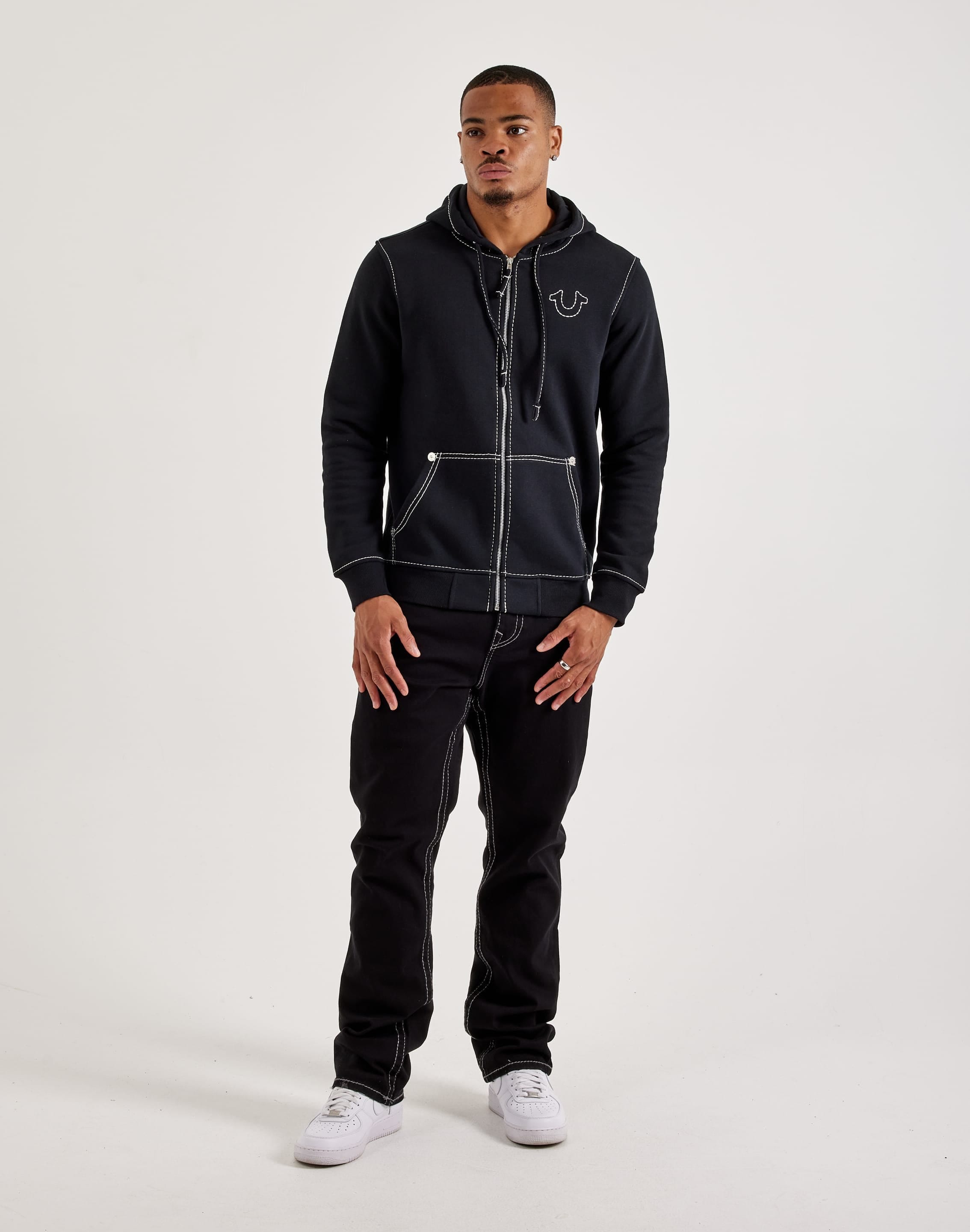 True Religion Ricky Big T Stitch Straight Denim Jeans