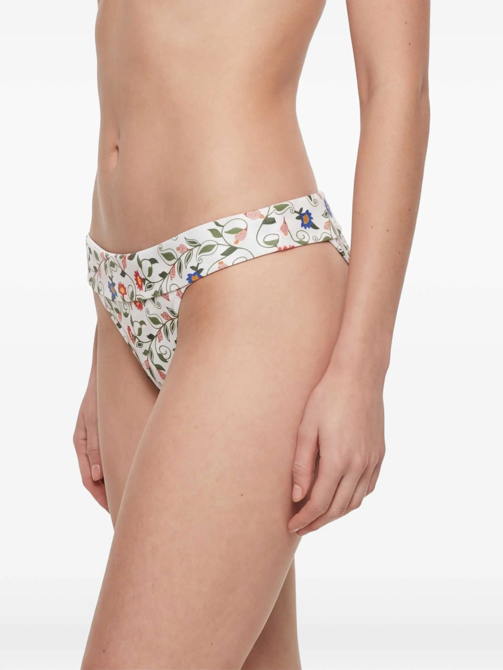 FARM Rio Stitched Garden floral - print bikini bottoms