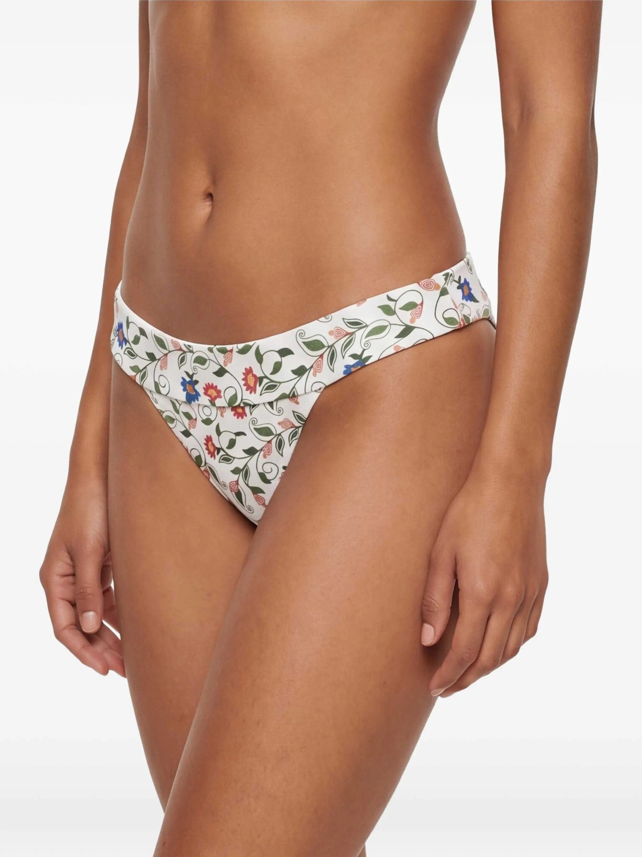FARM Rio Stitched Garden floral - print bikini bottoms