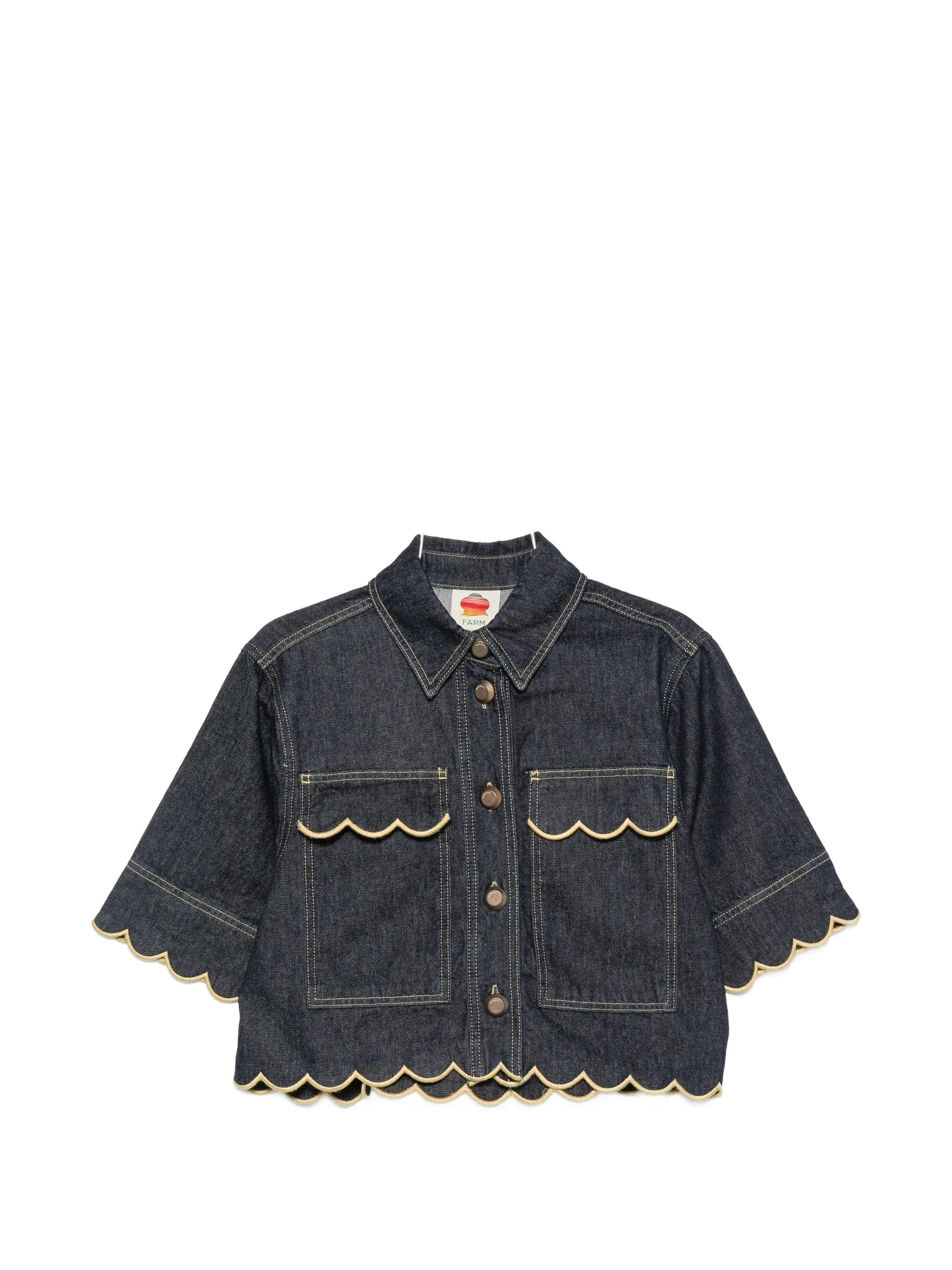 FARM Rio scallop - edge shirt
