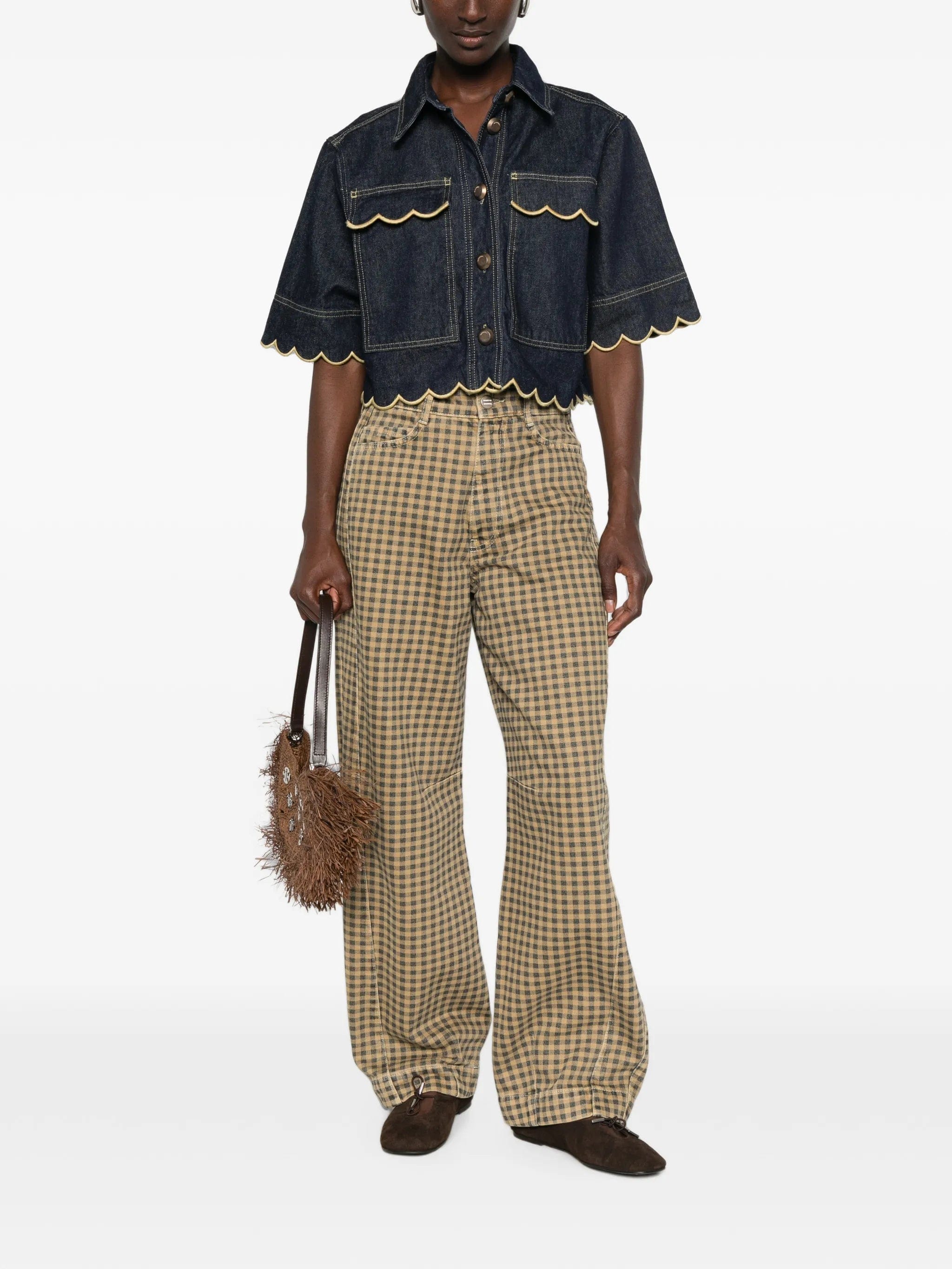 FARM Rio scallop - edge shirt