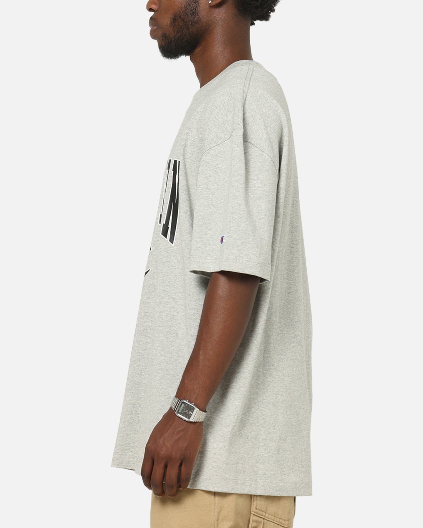 Champion CH Crew Athletic T - Shirt Grey Marle