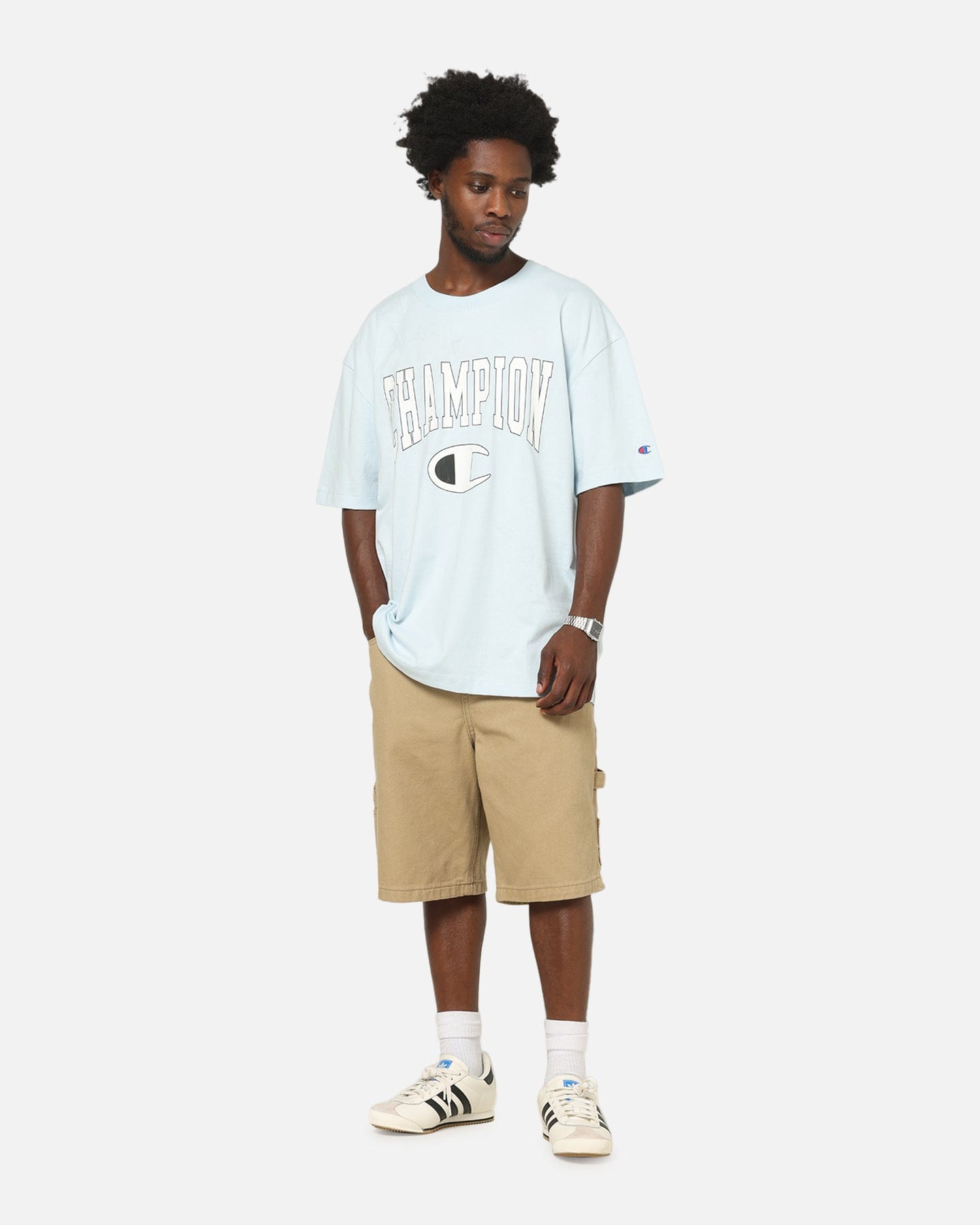Champion CH Crew Athletic T - Shirt Blue