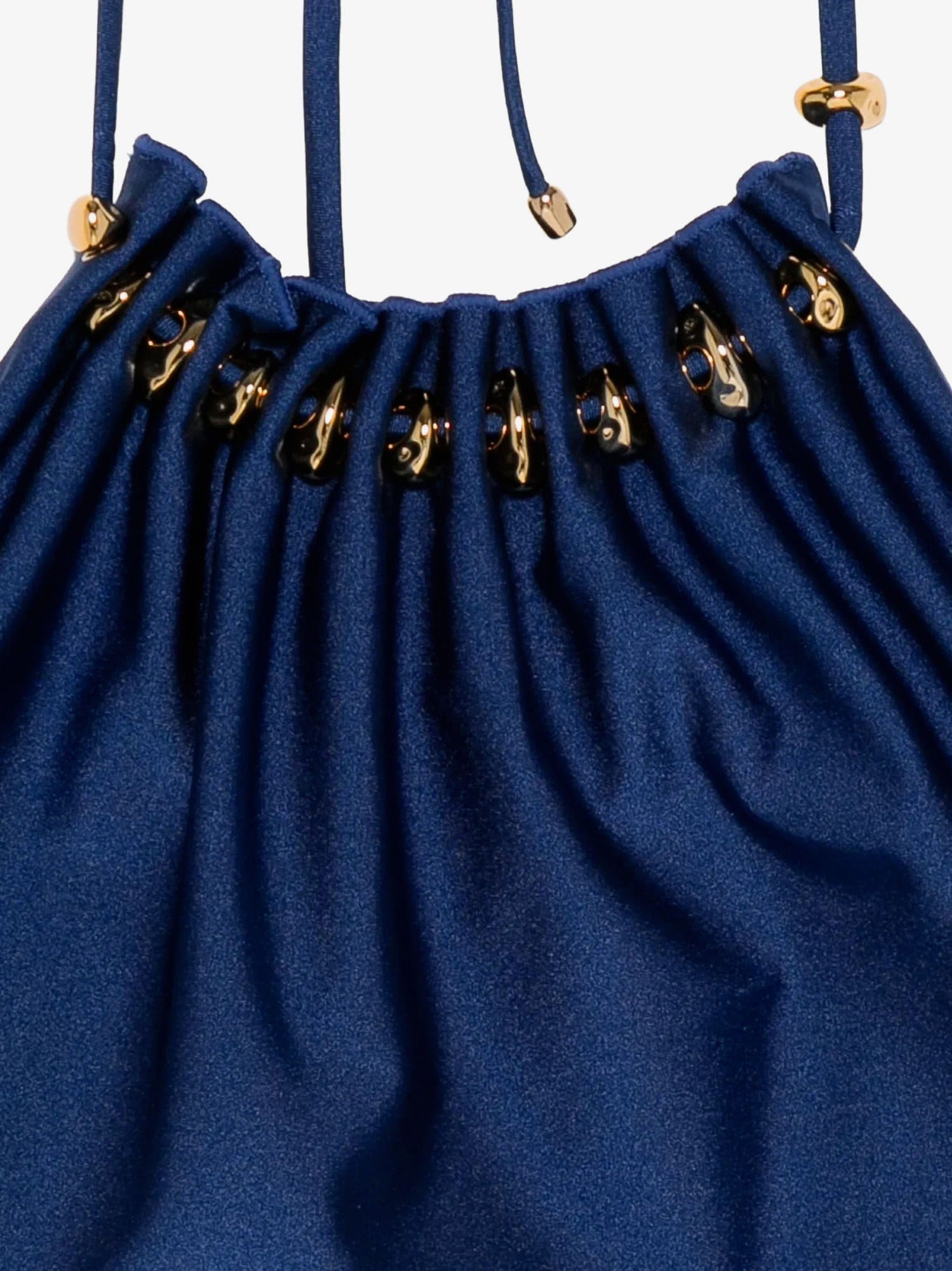 Zimmermann Aster one - piece swimsuit in shiny nylon with bead detail
