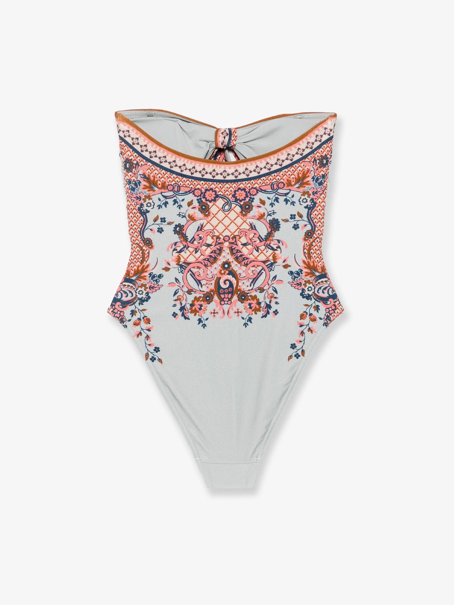 Zimmermann Aster one - piece shiny nylon swimsuit with paisley print