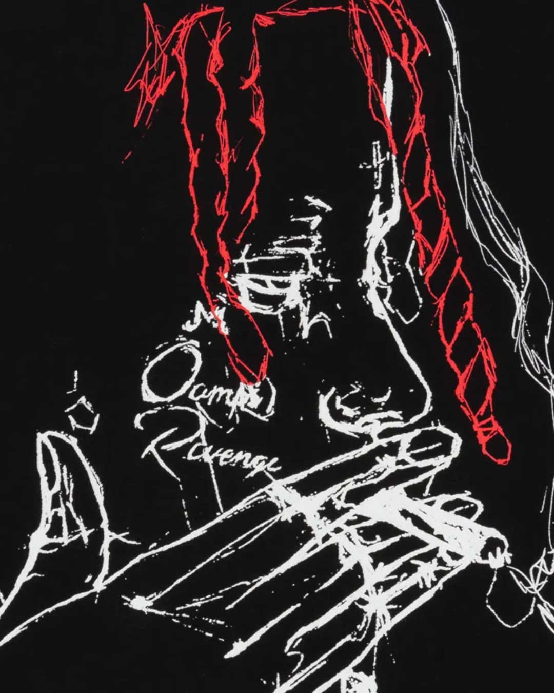 Revenge x Trippie Redd Smoking Arch T-Shirt Black