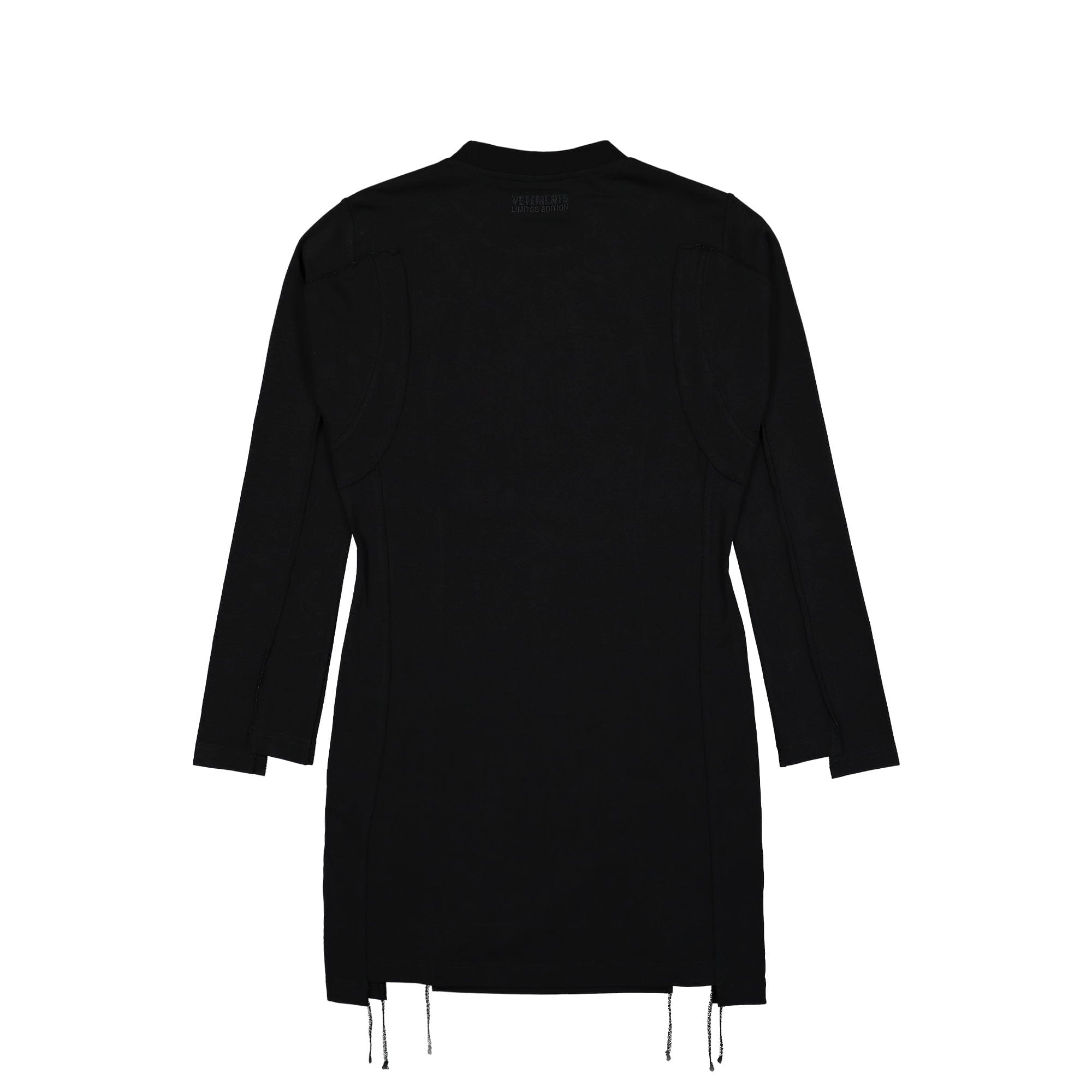Vetements Oval Logo Cut - Up Mini Dress