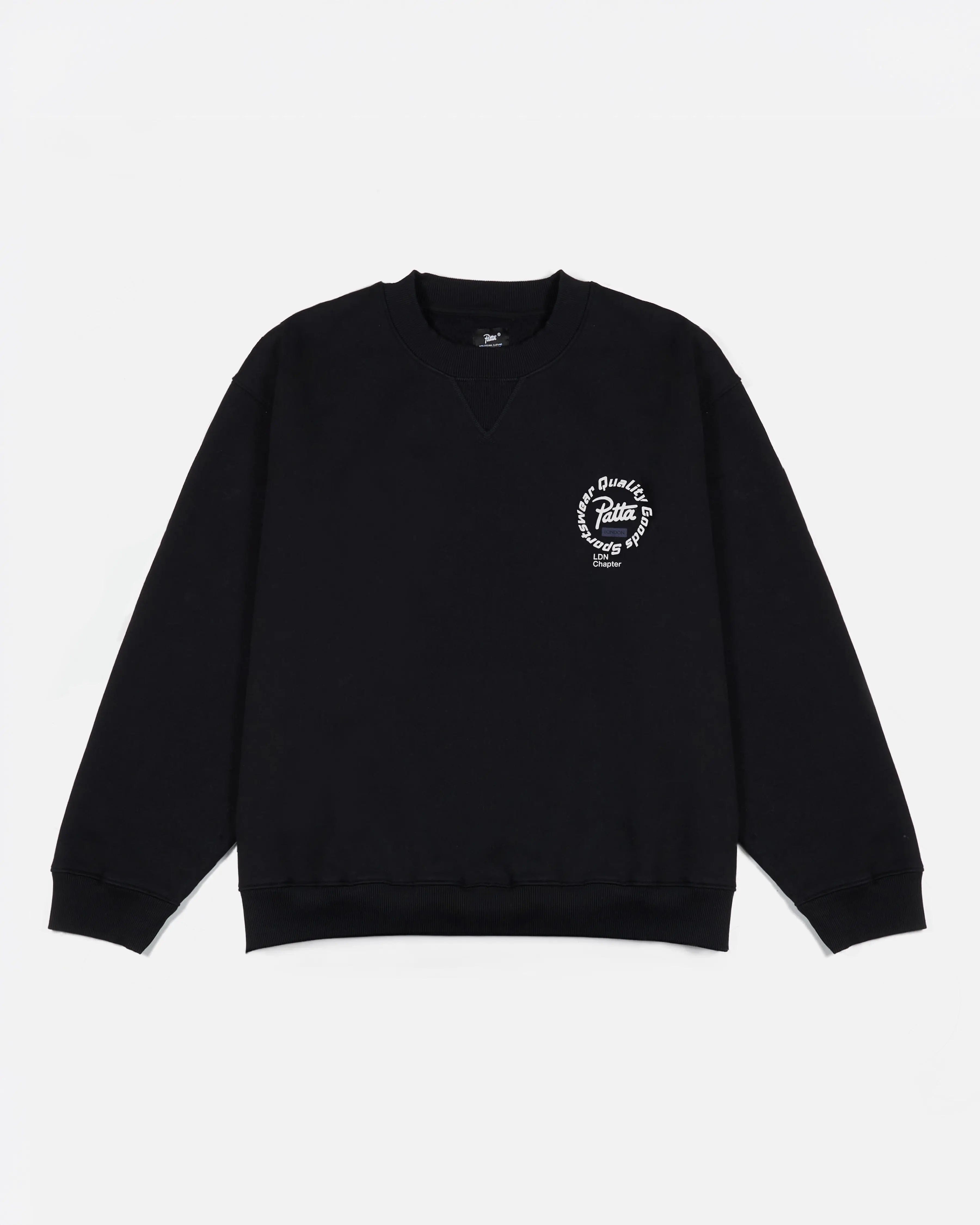Patta London Chapter Crewneck Sweater (Black)