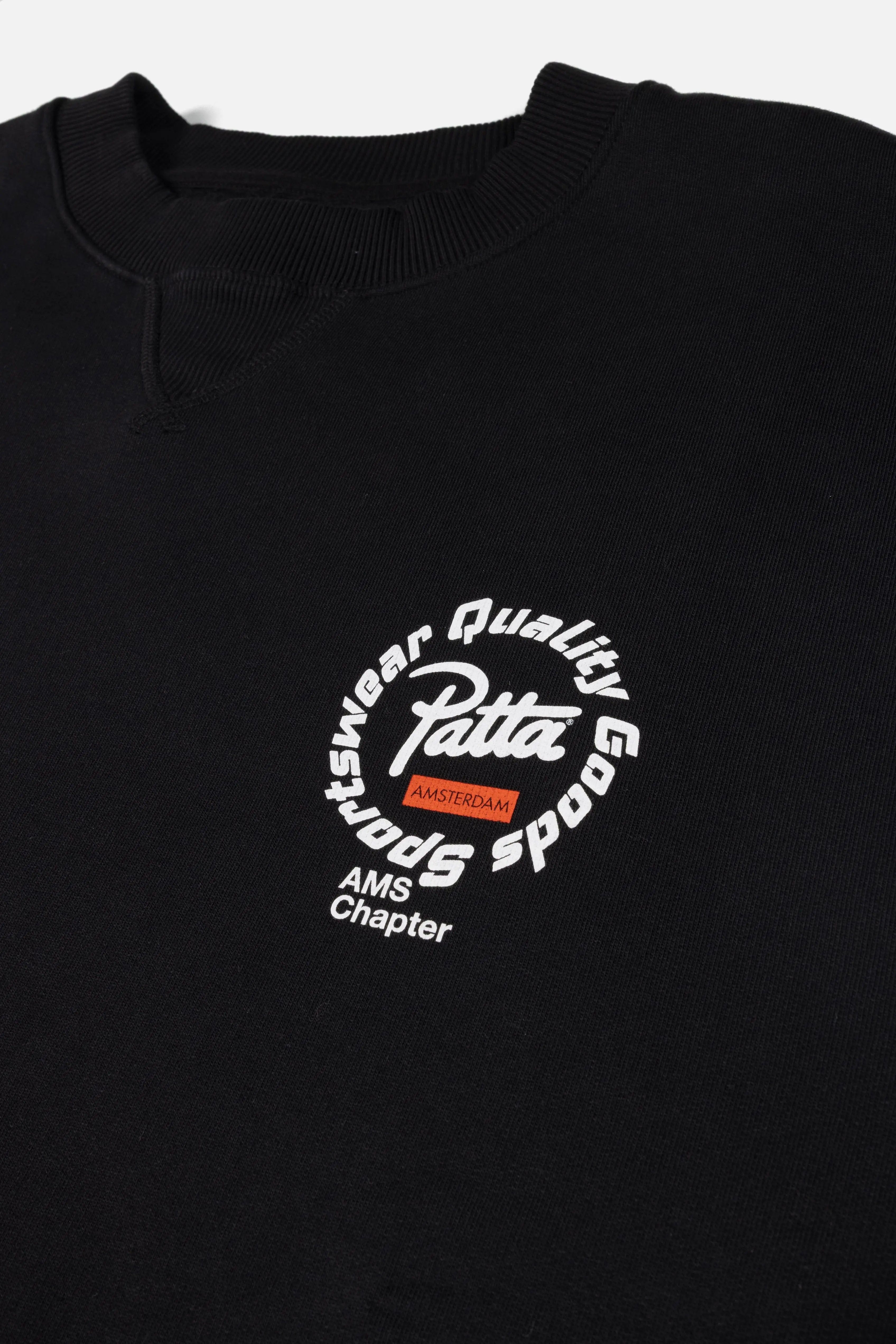 Patta Amsterdam Chapter Crewneck Sweater (Black)