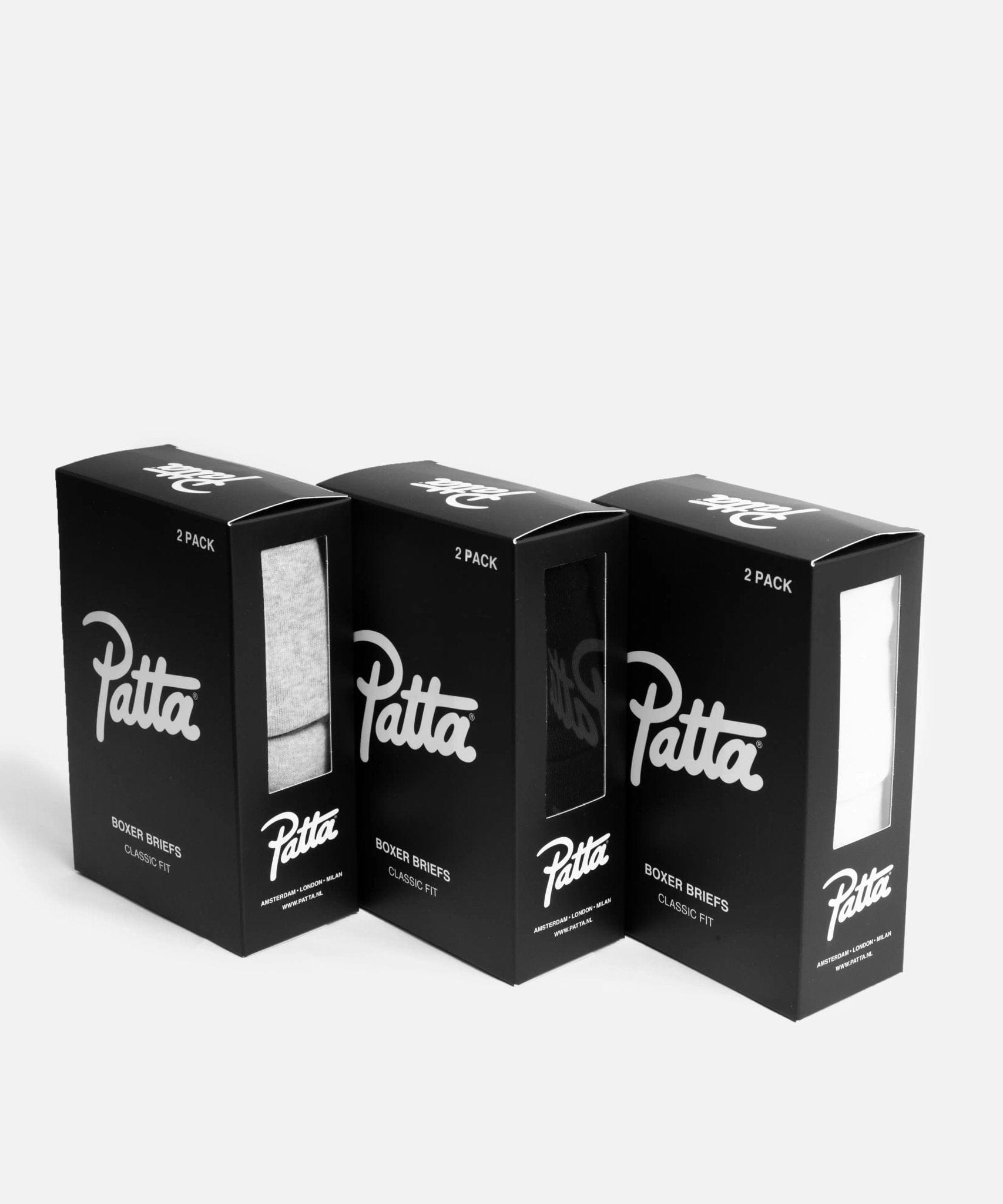 Patta Underwear Boxer Briefs 2 - Pack (Black)