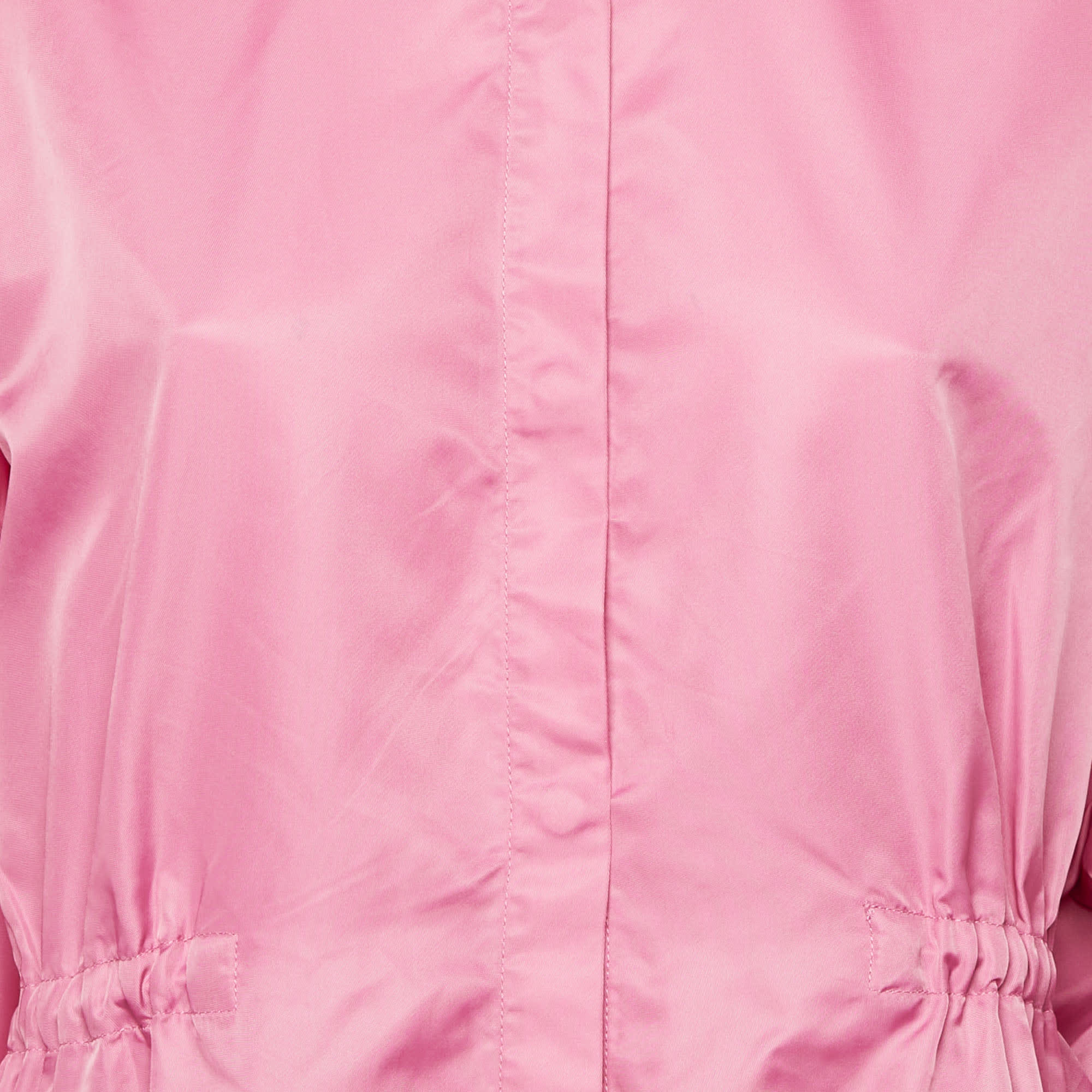 Maje Pink Nylon Oversized Windbreaker Shirt