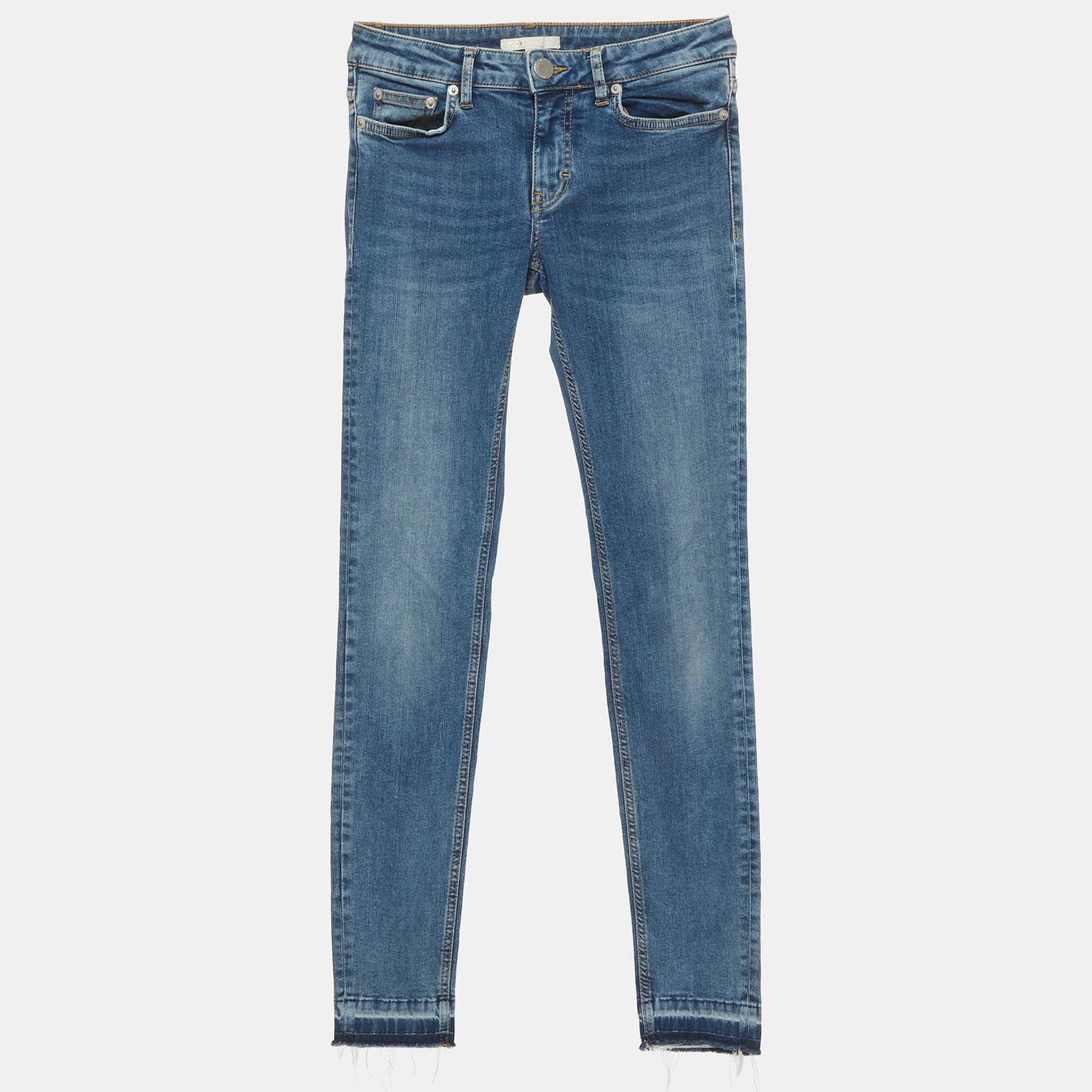 Maje Blue Denim Stretch Skinny Jeans S/waist