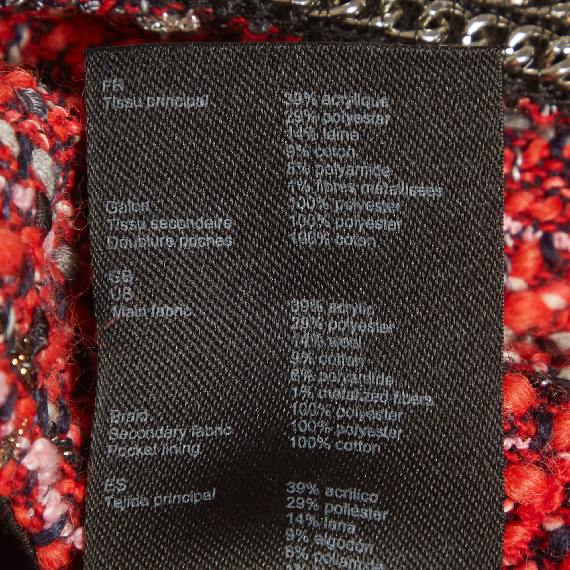Maje Red Tweed Mid Rise Shorts