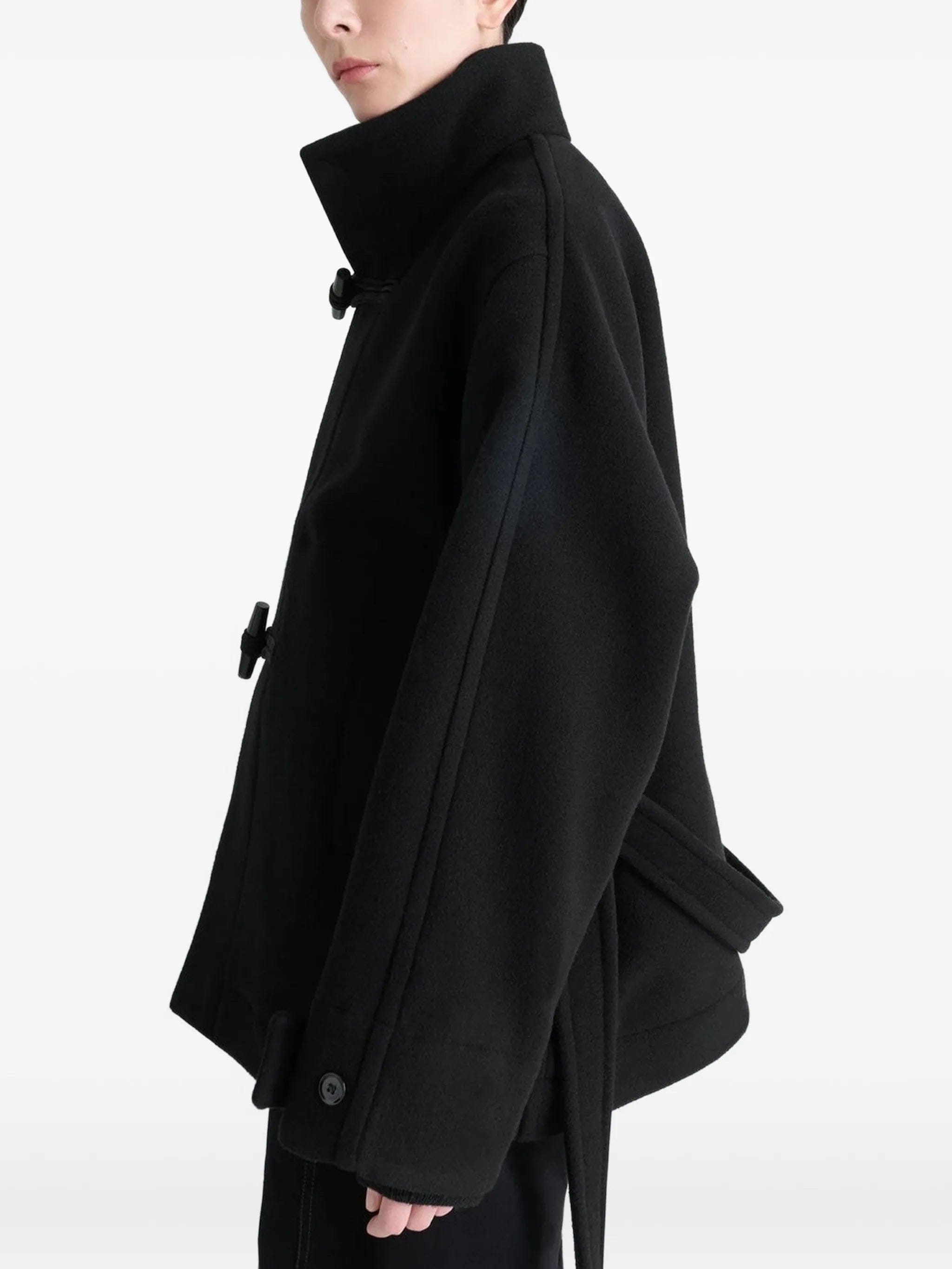 Lemaire black belted duffle coat