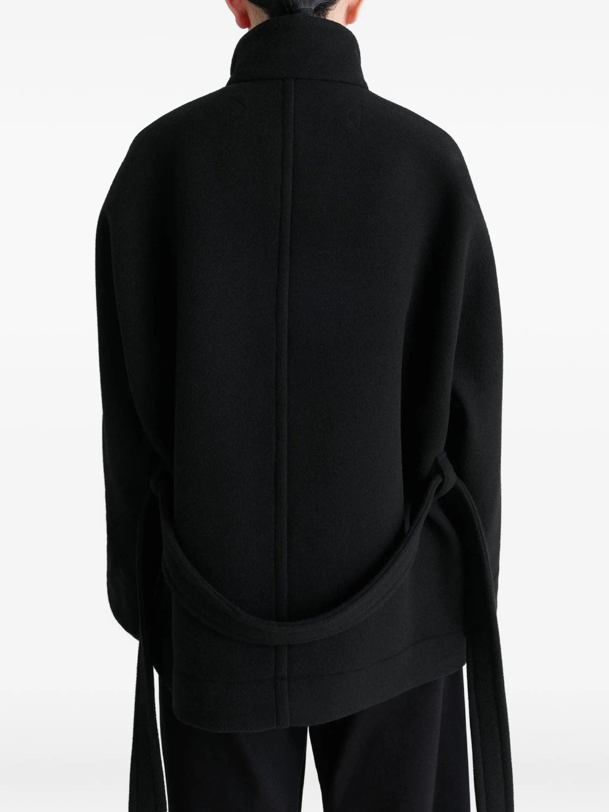 Lemaire black belted duffle coat
