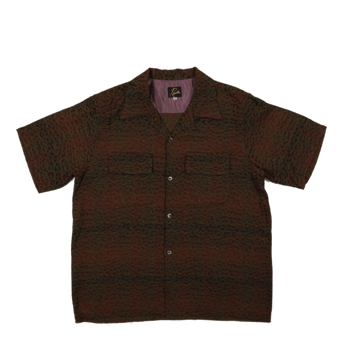 Needles C.o.b. S/s Classic Shirt - R/w B - leopard B